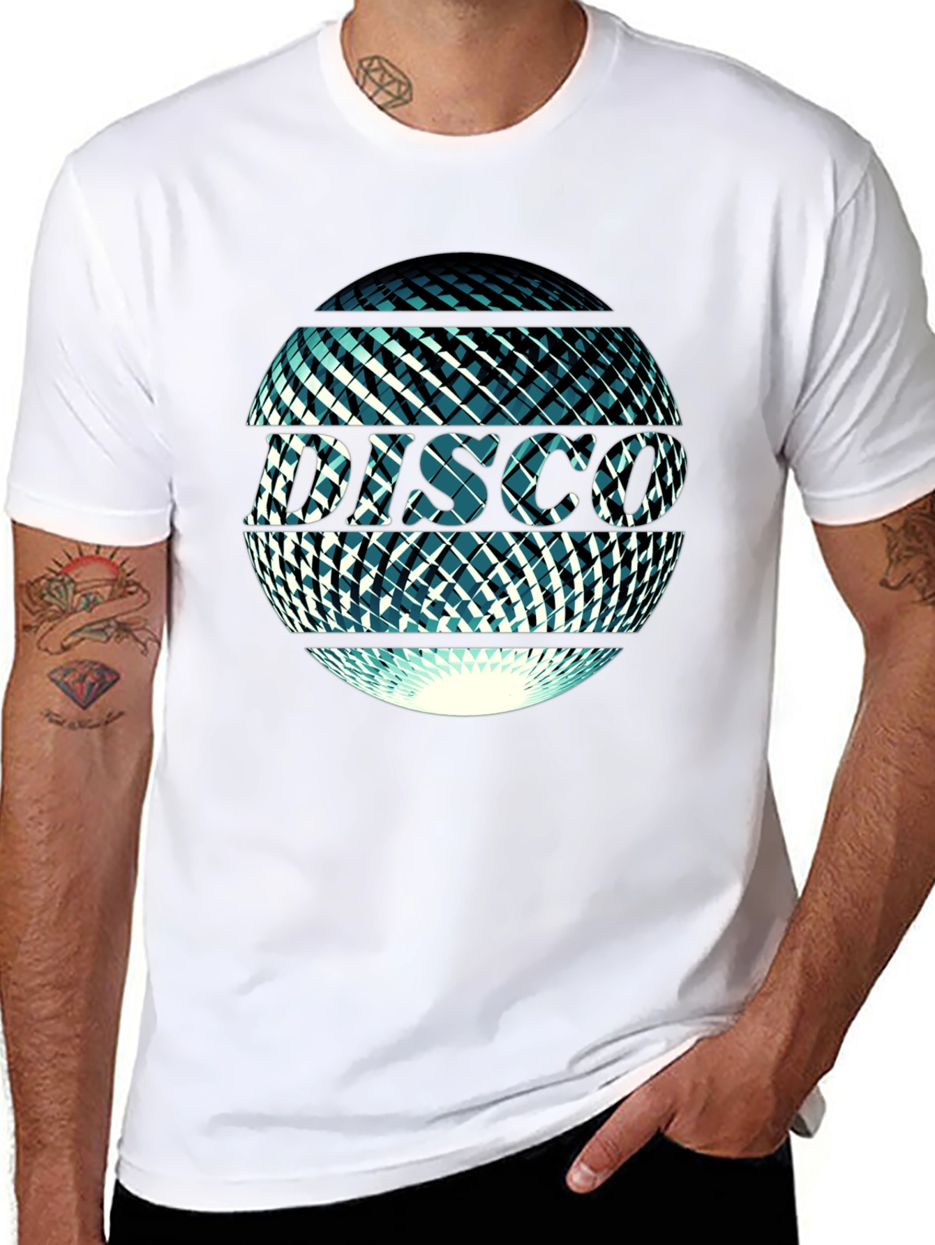 Disco Ball Graphic Tee - Retro Party Vibes
