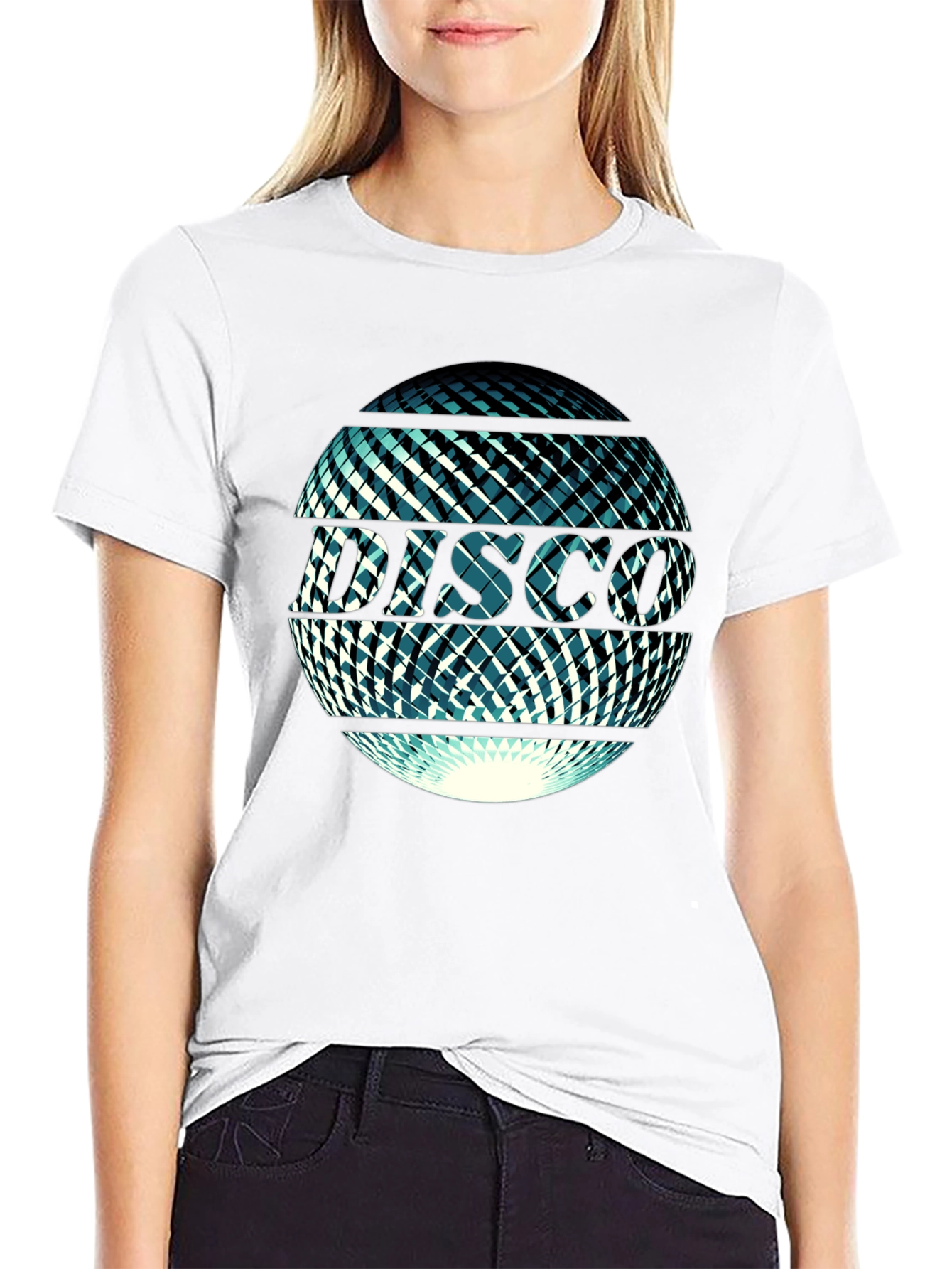 Disco Ball Graphic Tee - Retro Party Vibes