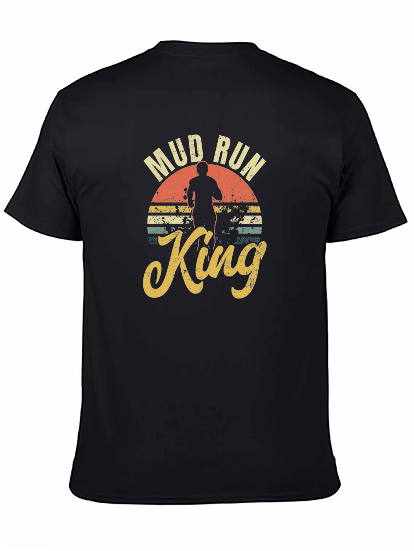 Mud Run King Black T-Shirt