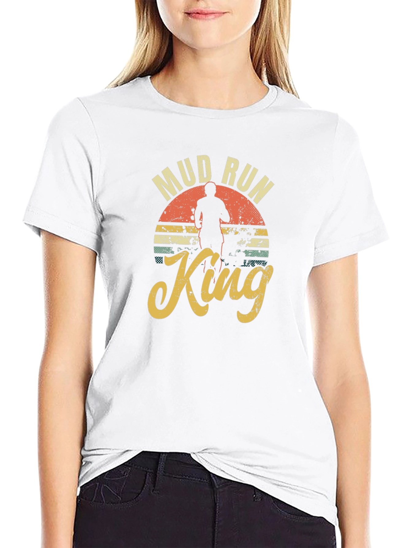 Mud Run King Black T-Shirt
