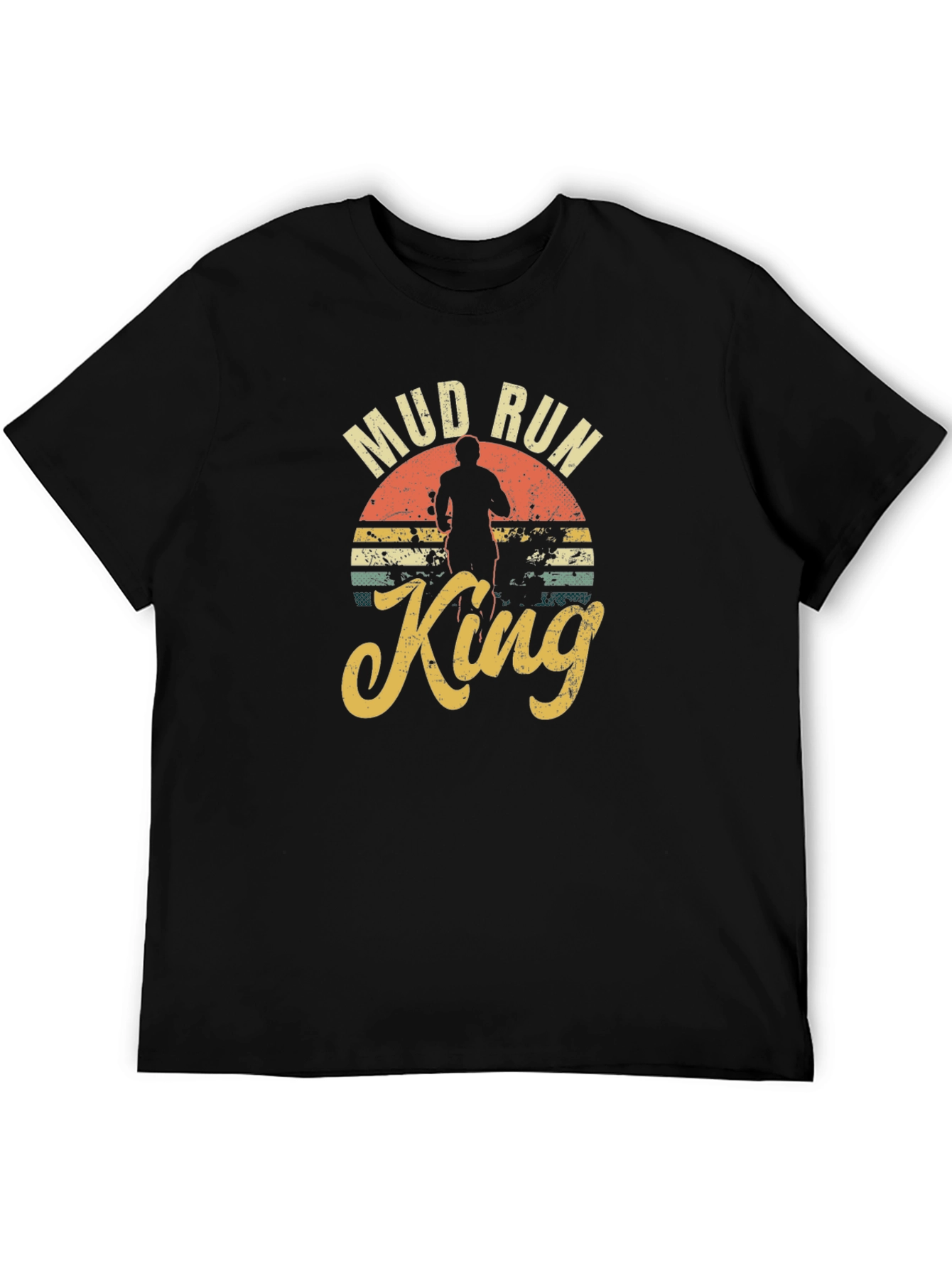 Mud Run King Black T-Shirt