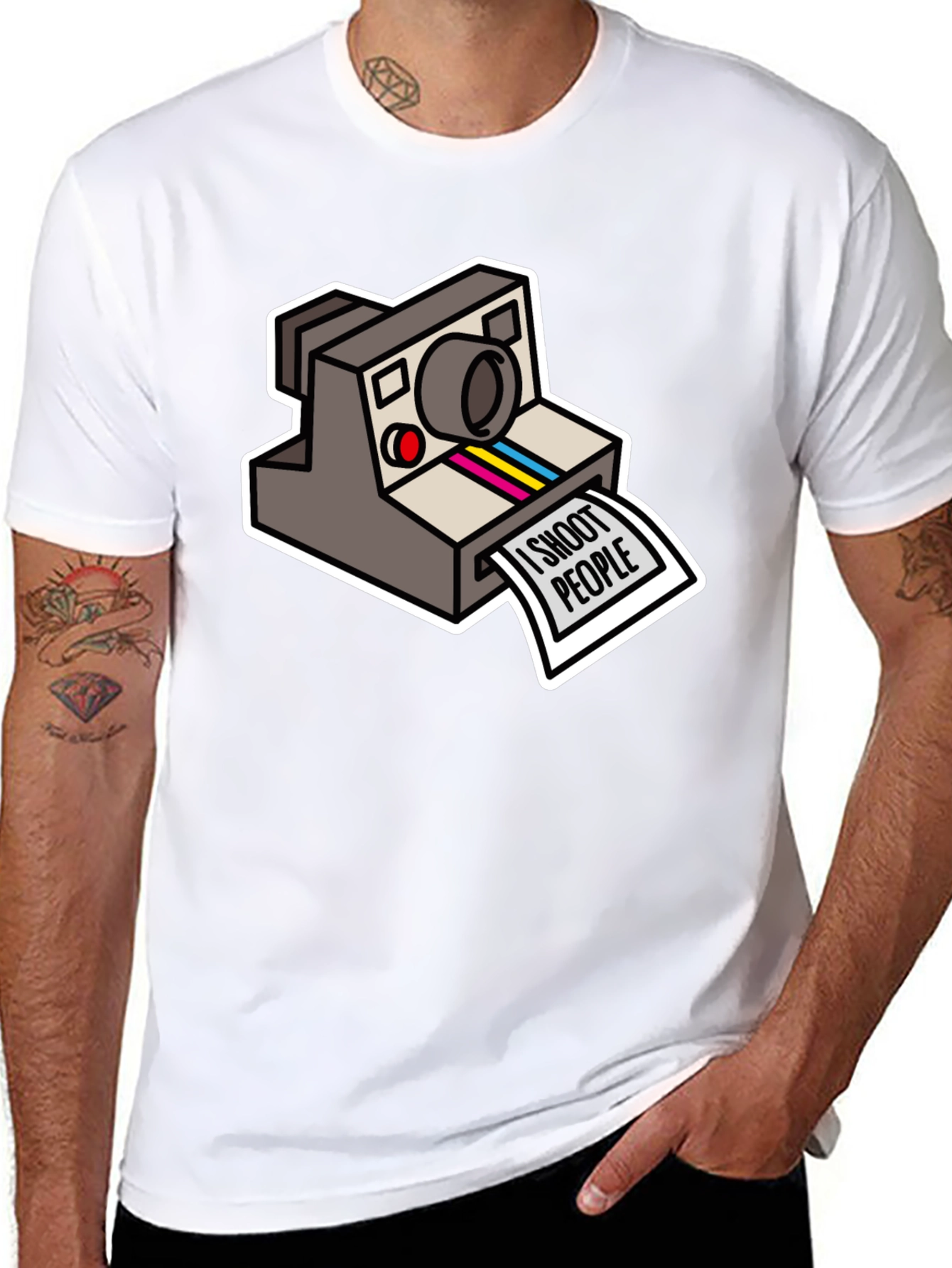 I Shoot People Camera Graphic T-Shirt