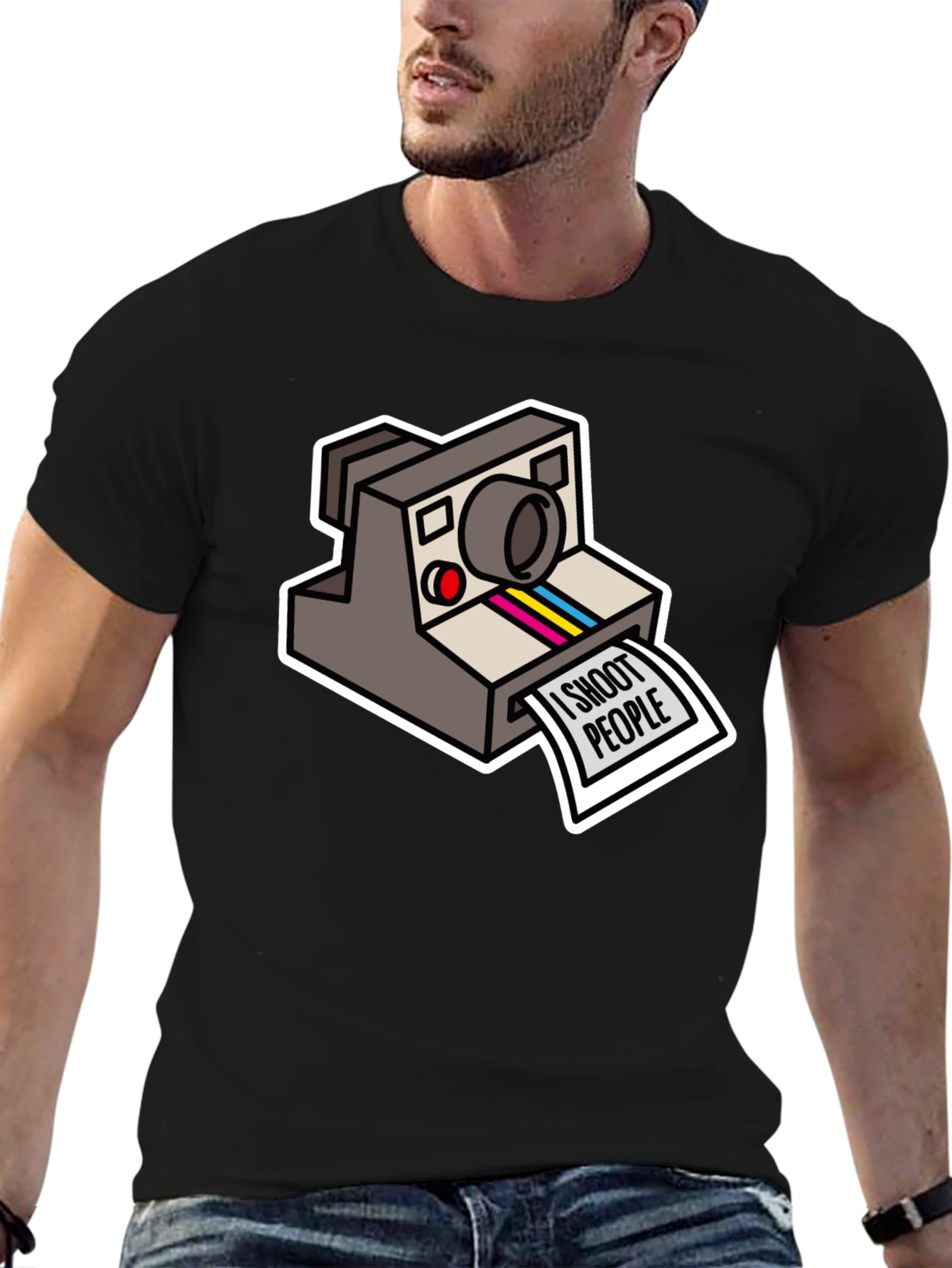 I Shoot People Camera Graphic T-Shirt