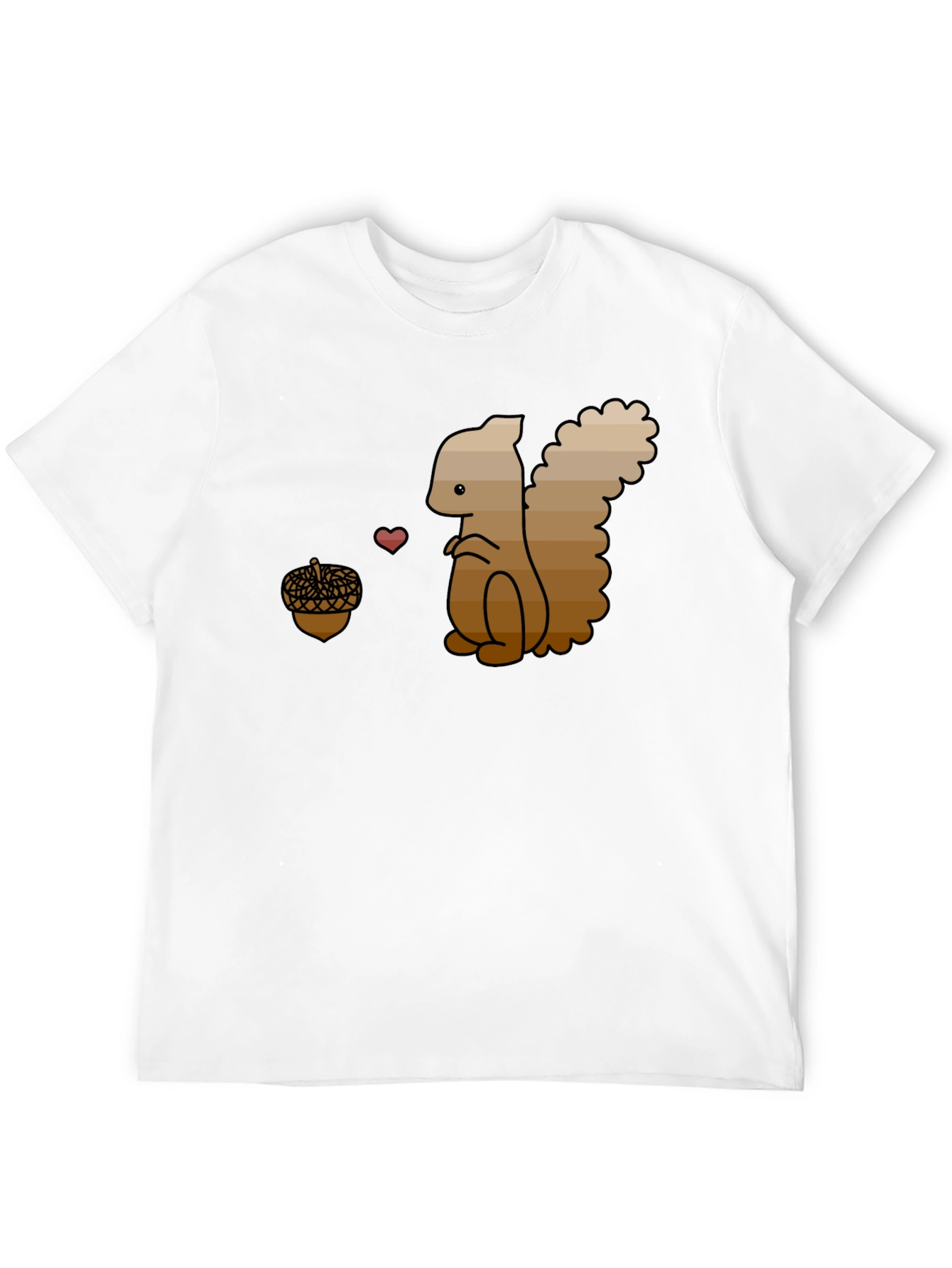 Squirrel Love Nut Black T-Shirt - Cute Animal Tee