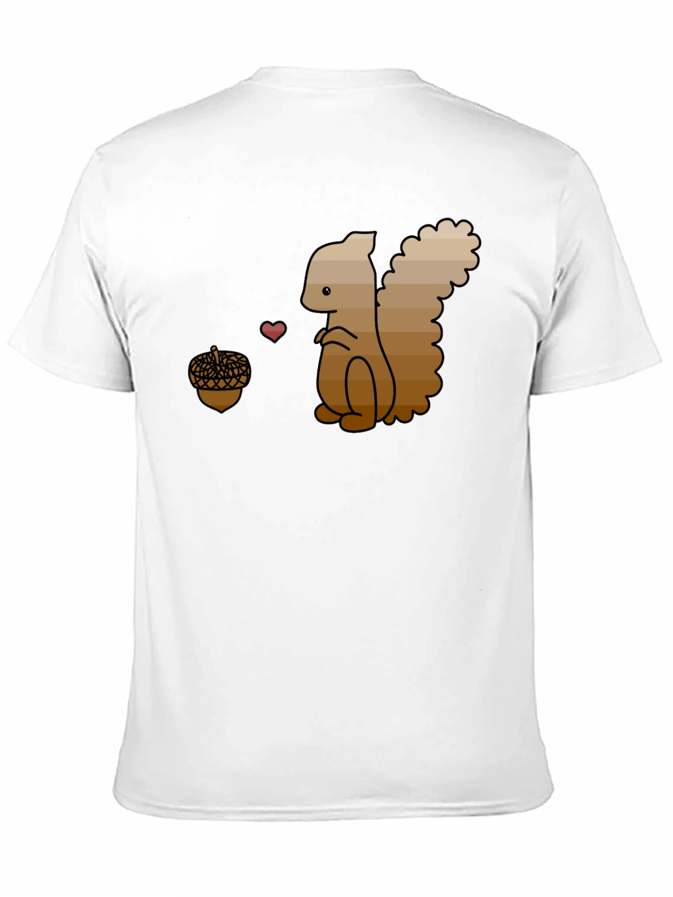 Squirrel Love Nut Black T-Shirt - Cute Animal Tee