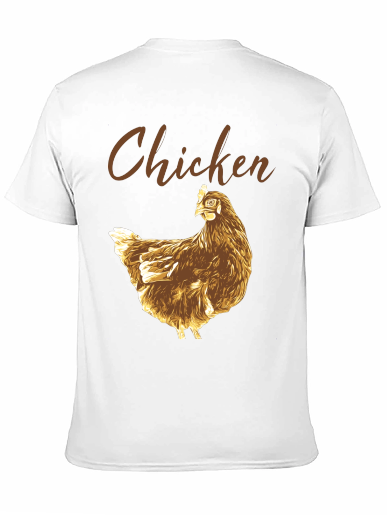 Funny Chicken Graphic Tee - Black Cotton T-Shirt