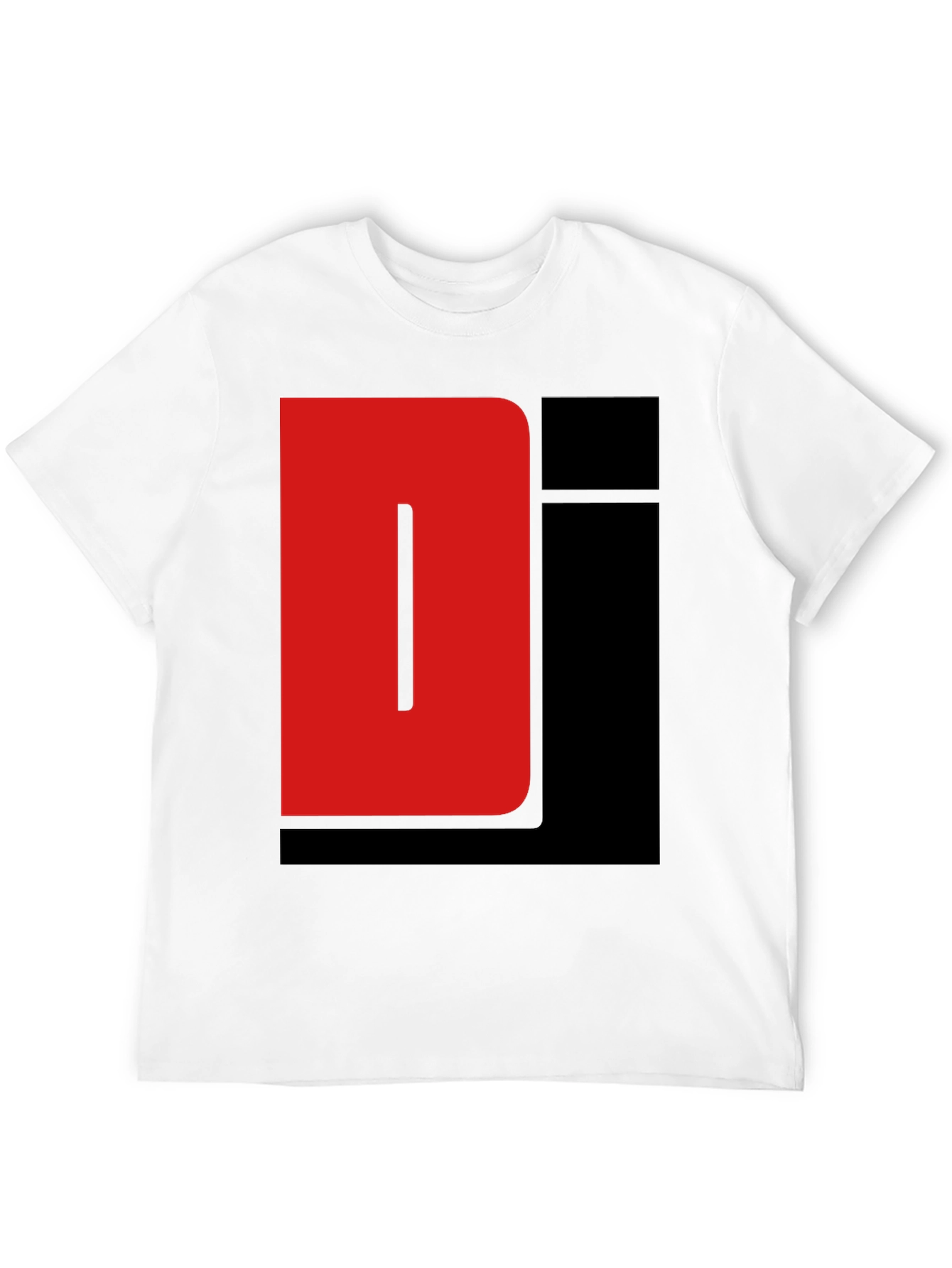 Red and Black Graphic Tee Shirt