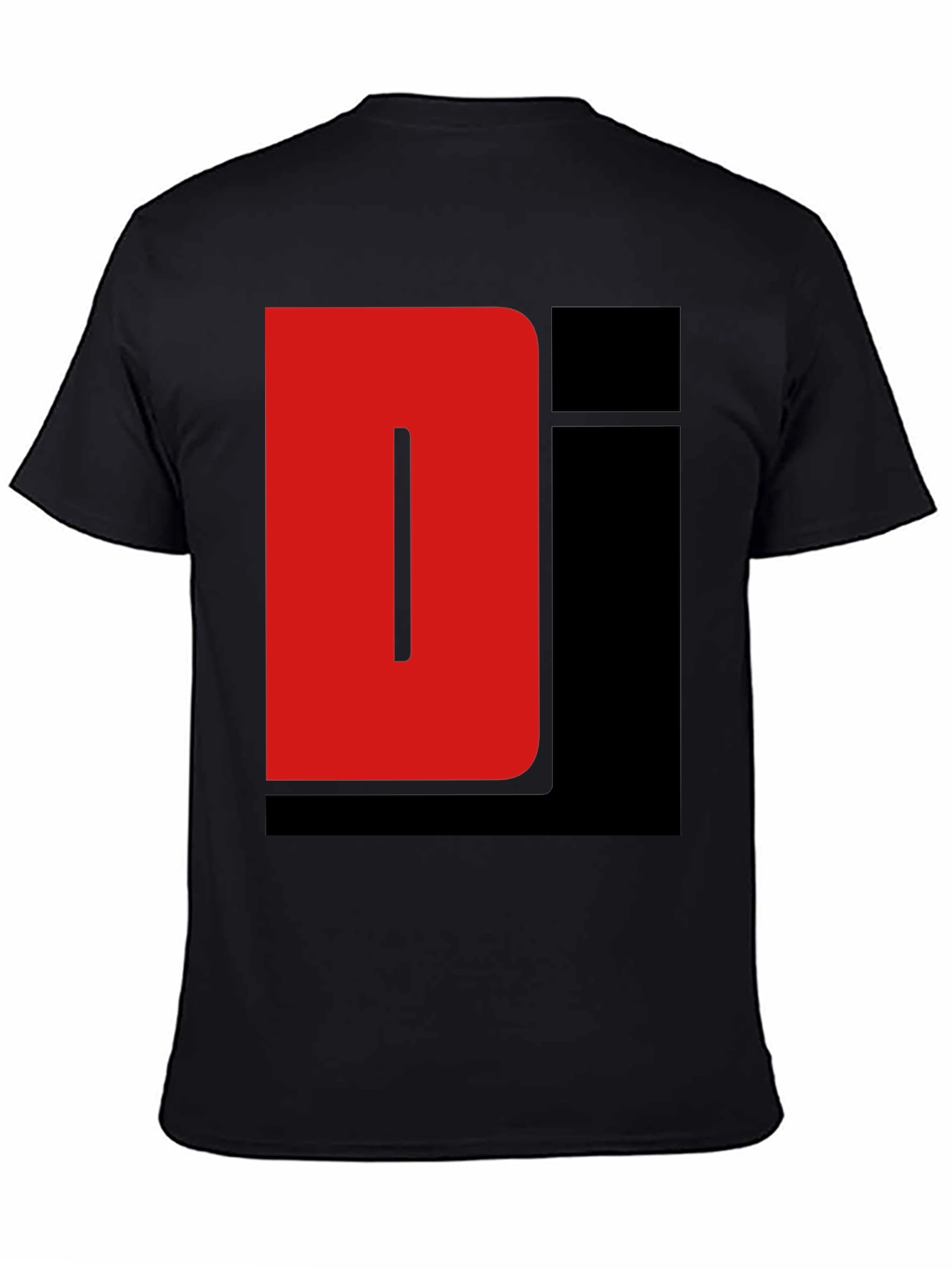 Red and Black Graphic Tee Shirt