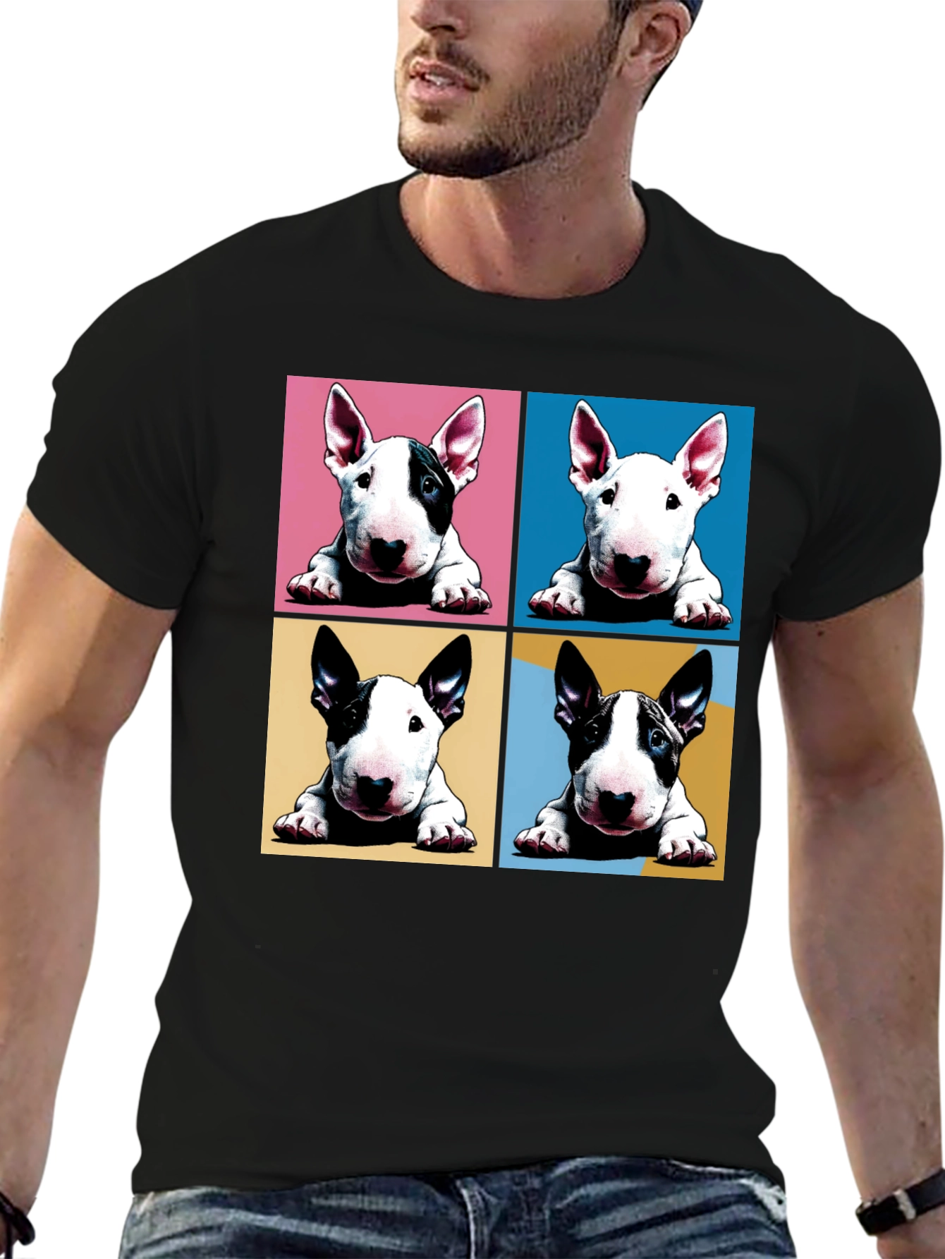 Pop Art Bull Terrier T-Shirt