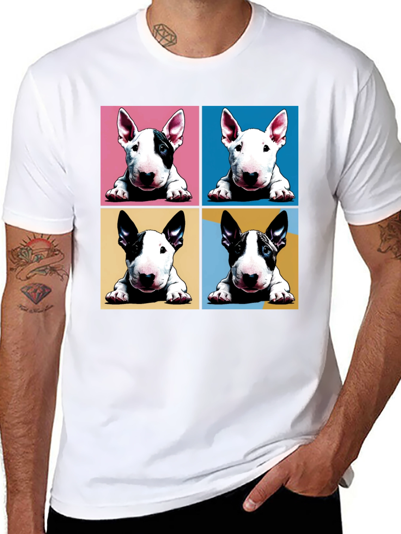 Pop Art Bull Terrier T-Shirt