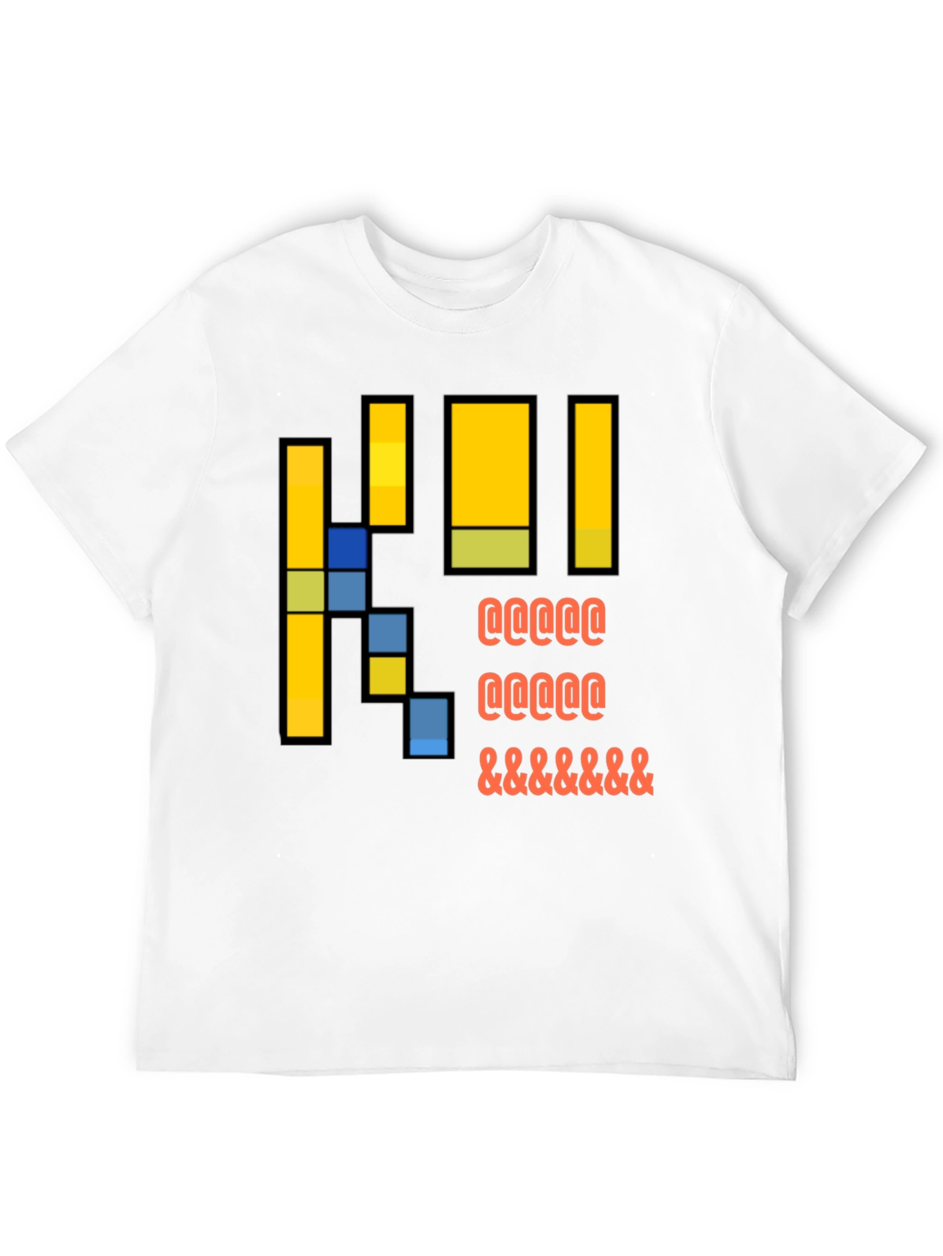 Pixel Art Graphic T-Shirt - Casual Black Tee