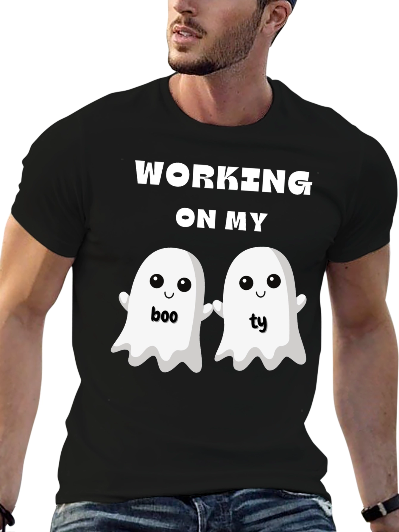 Boo-ty Shirt - Funny Halloween Ghost T-Shirt