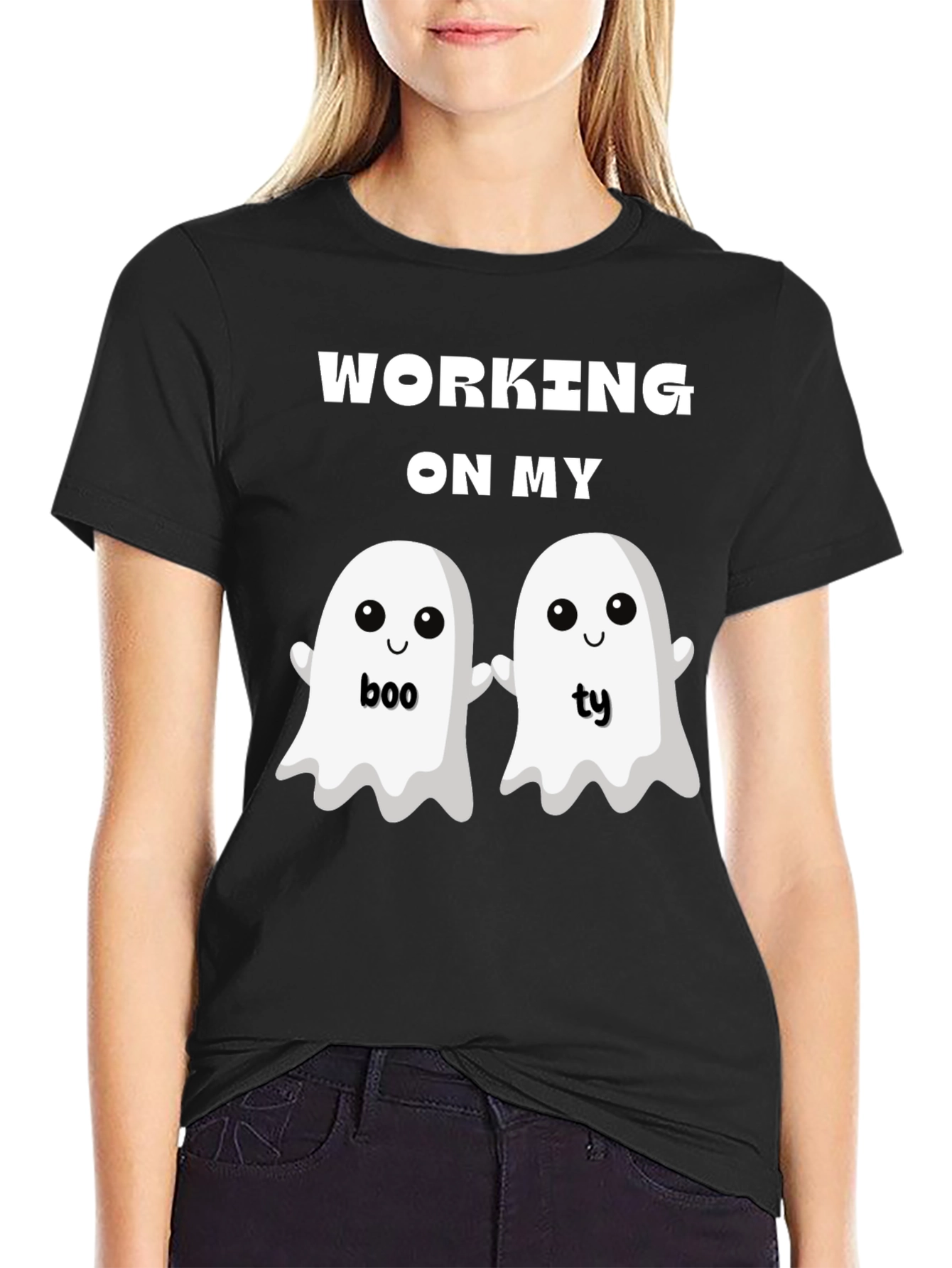 Boo-ty Shirt - Funny Halloween Ghost T-Shirt