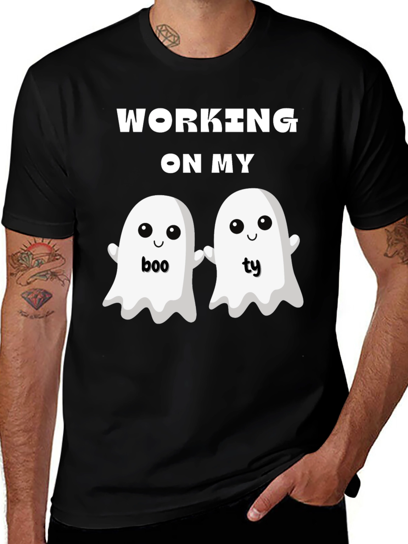 Boo-ty Shirt - Funny Halloween Ghost T-Shirt