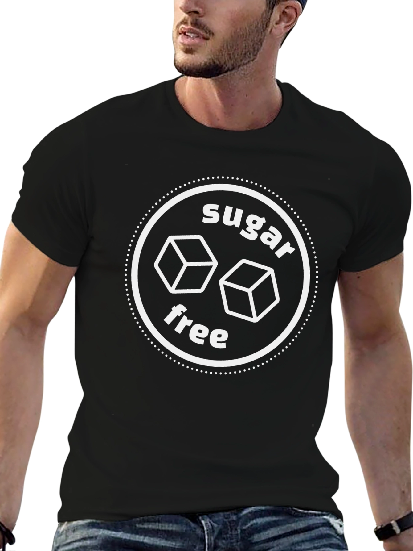 Sugar Free Graphic Black T-Shirt