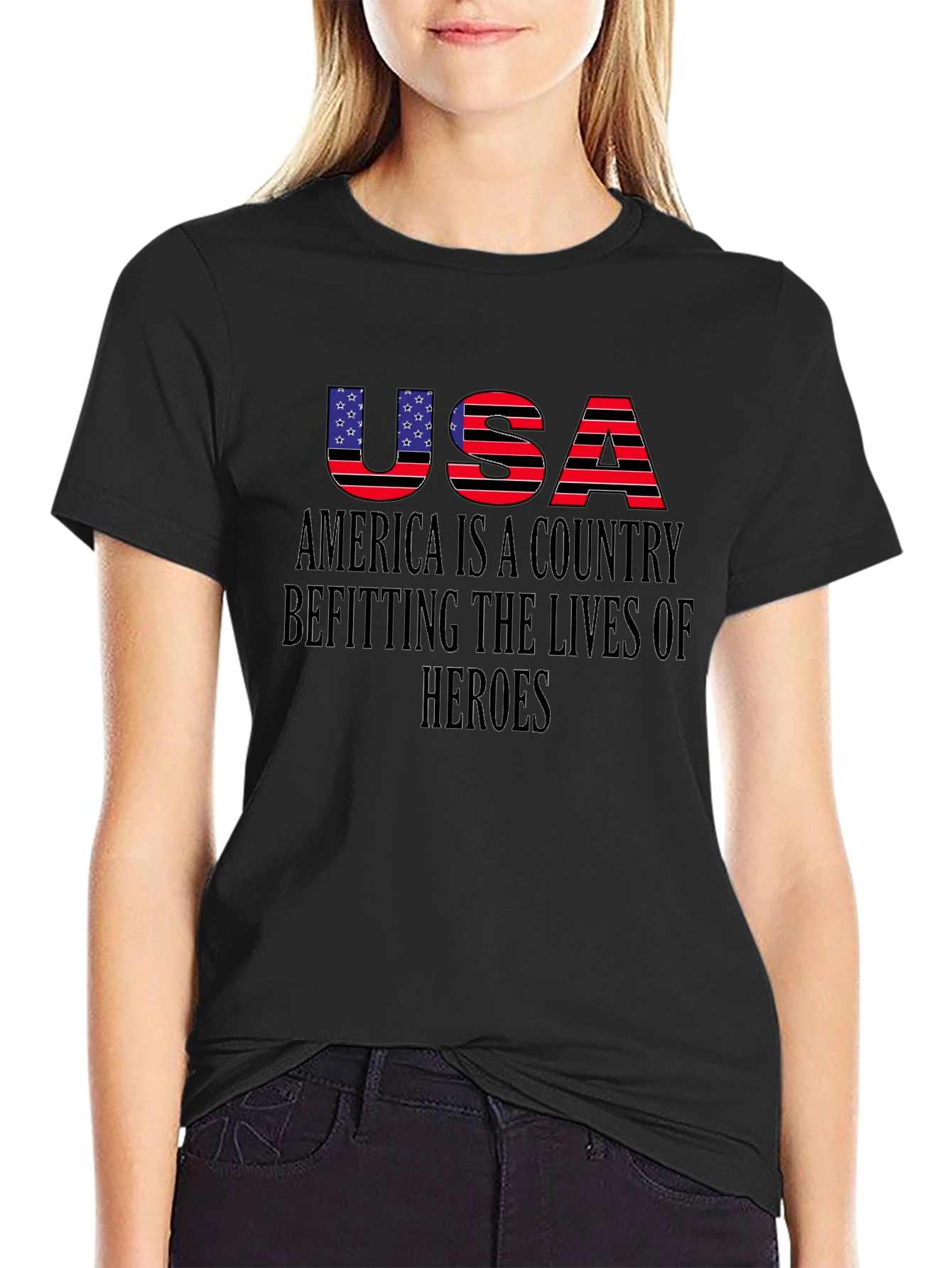 USA Patriotic T-Shirt - Heroes Edition
