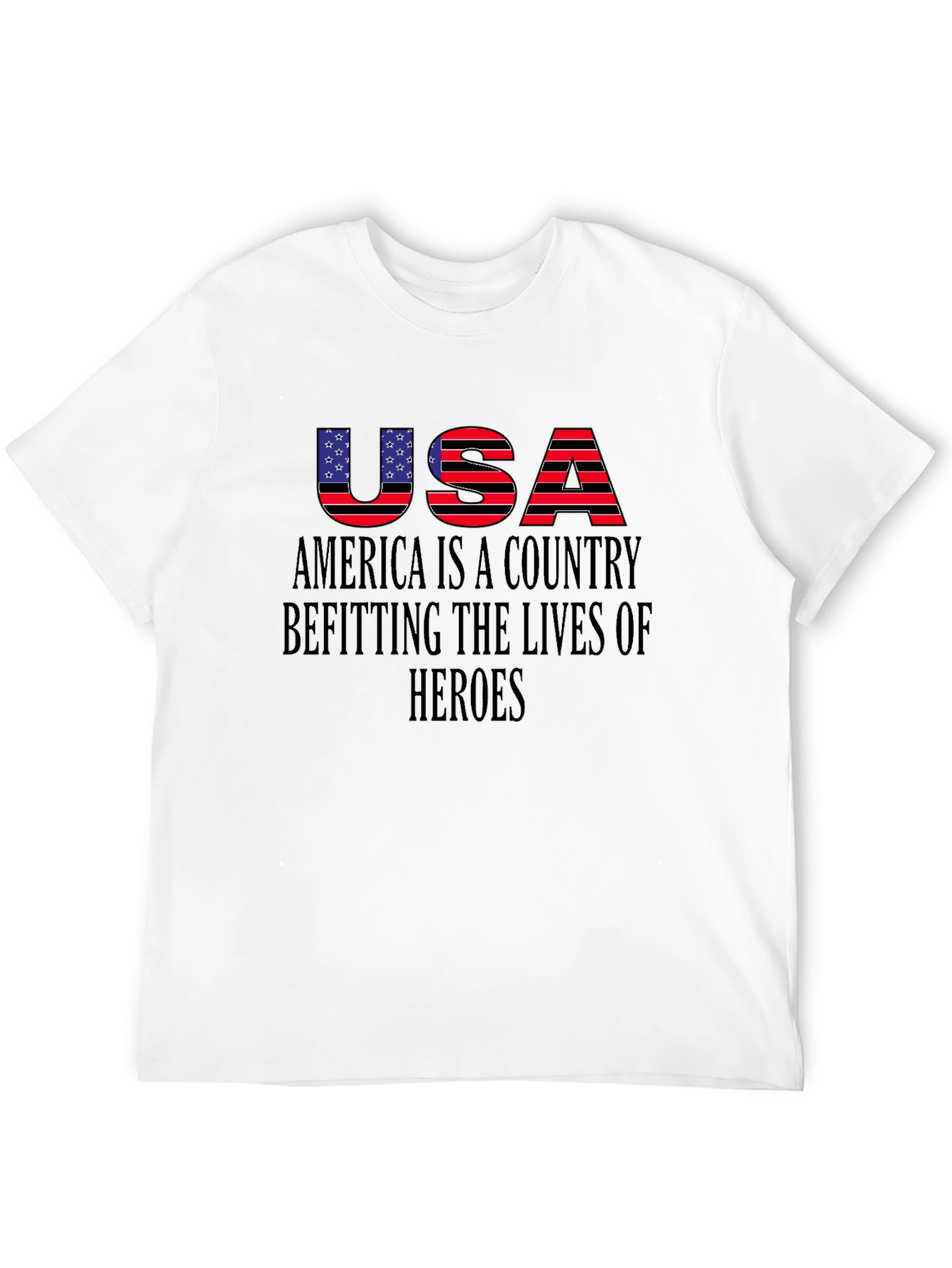 USA Patriotic T-Shirt - Heroes Edition