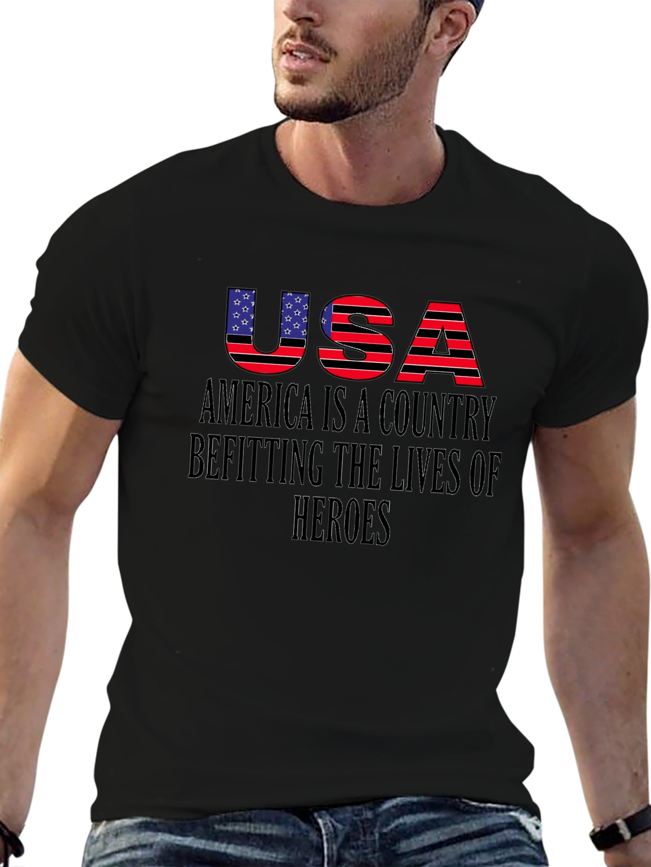USA Patriotic T-Shirt - Heroes Edition