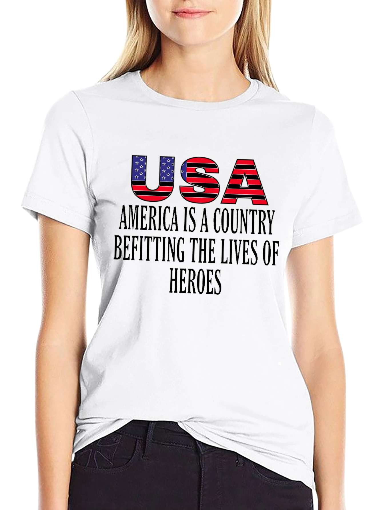 USA Patriotic T-Shirt - Heroes Edition