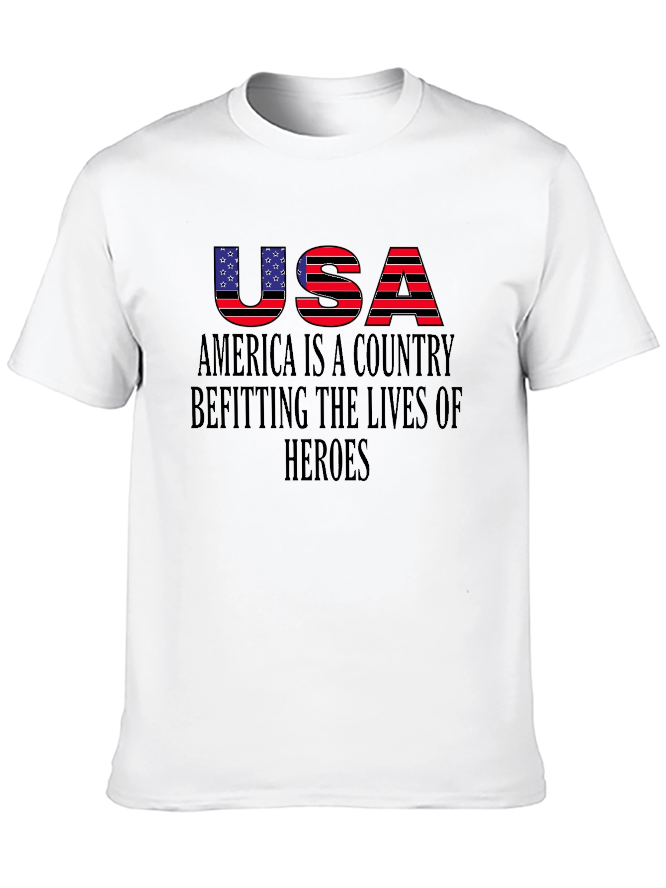 USA Patriotic T-Shirt - Heroes Edition