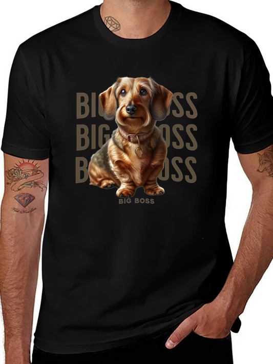 Big Boss Dachshund Graphic Tee