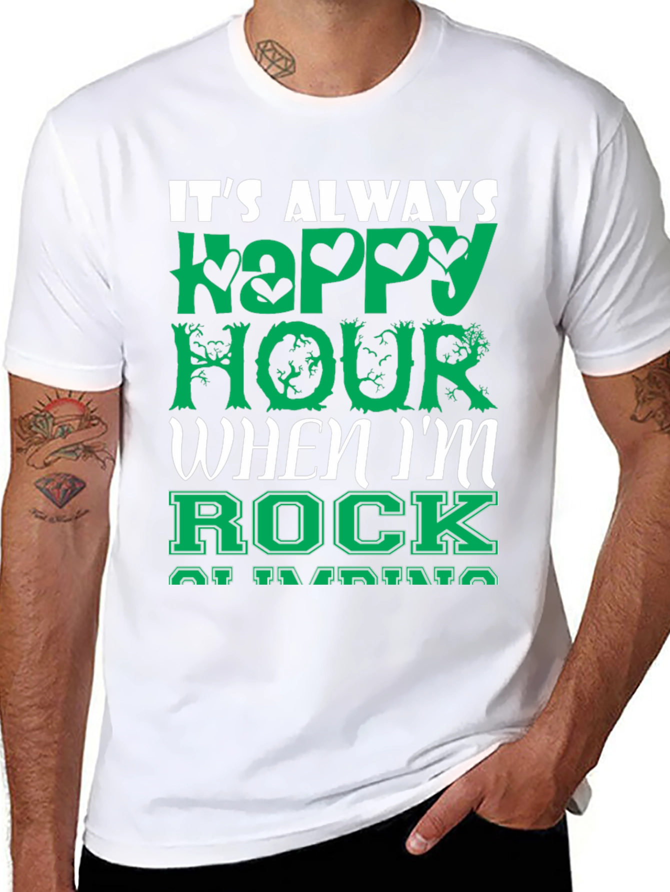 Its Always Happy Hour Rock Climbing T-Shirt