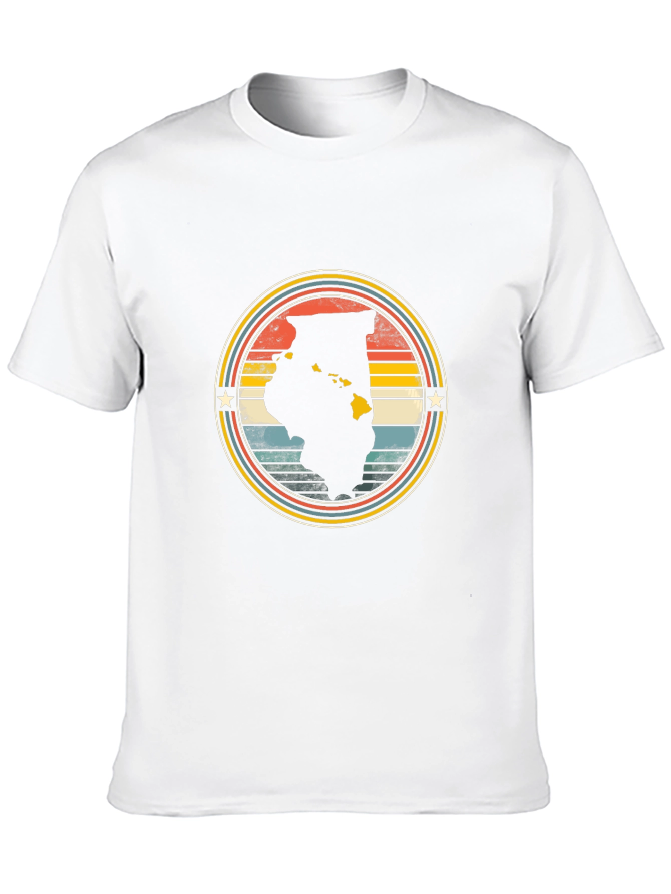 Retro State Pride T-Shirt - Black