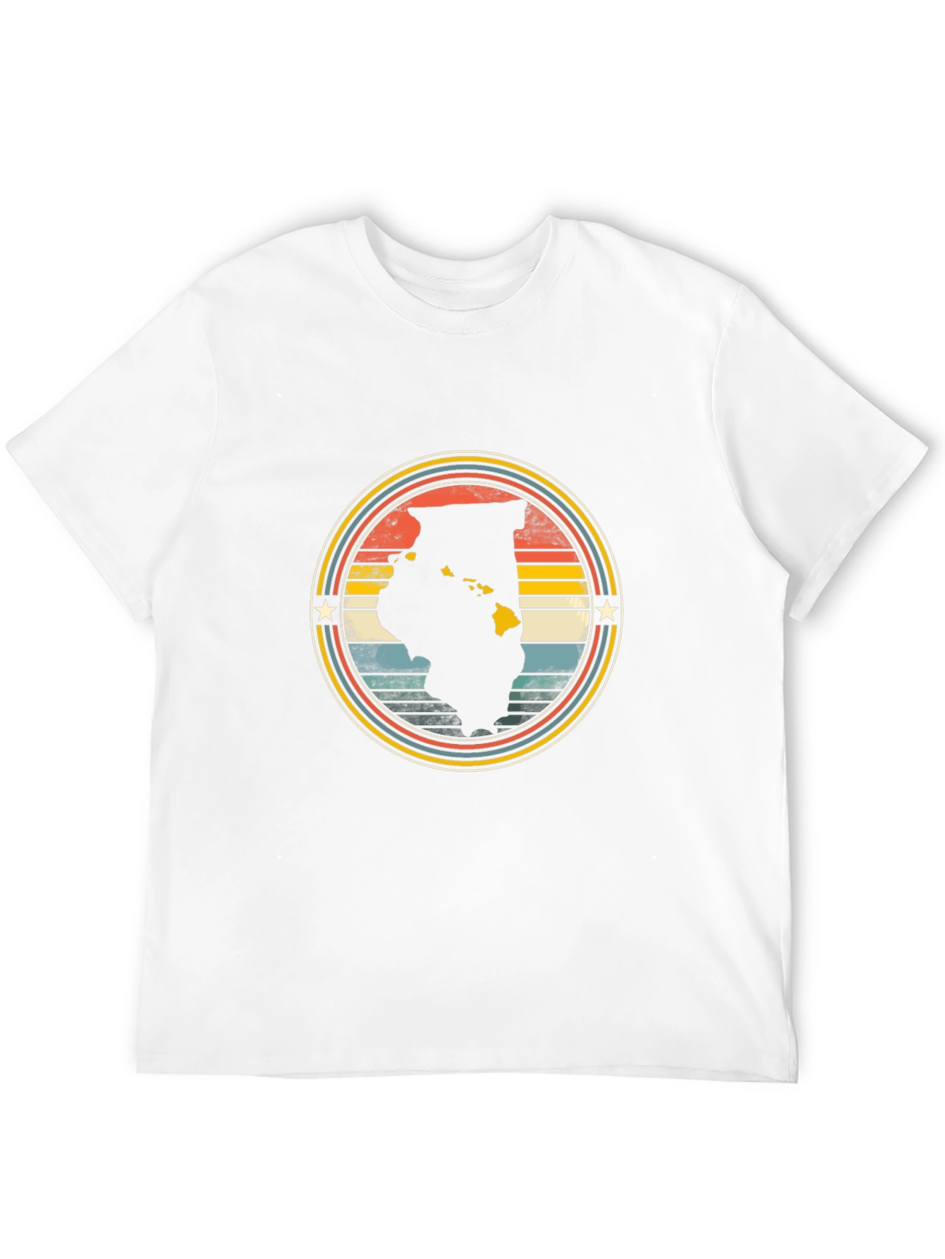 Retro State Pride T-Shirt - Black