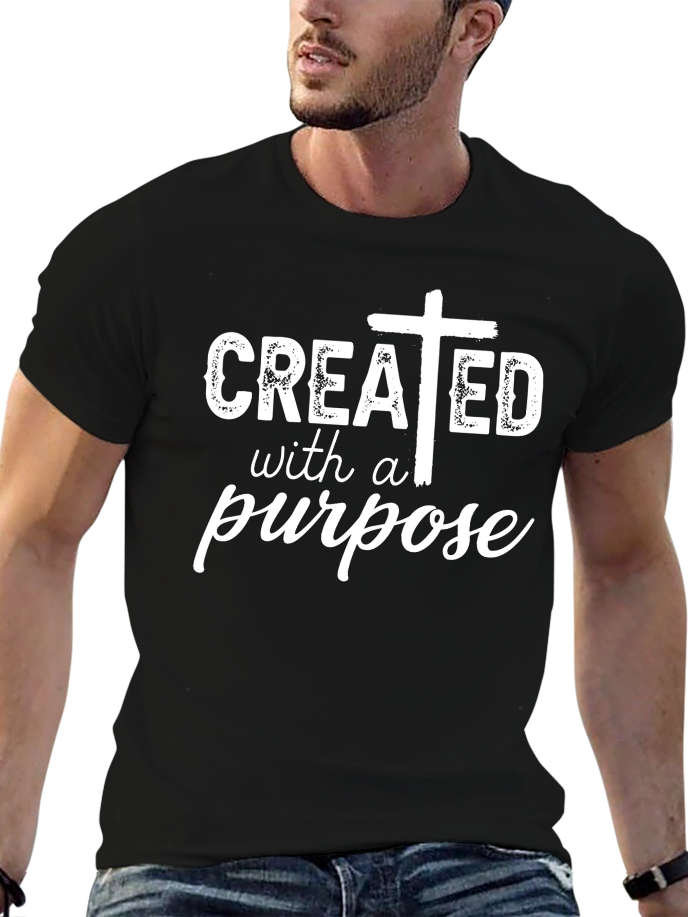 Created with a Purpose T-Shirt - Christian Faith