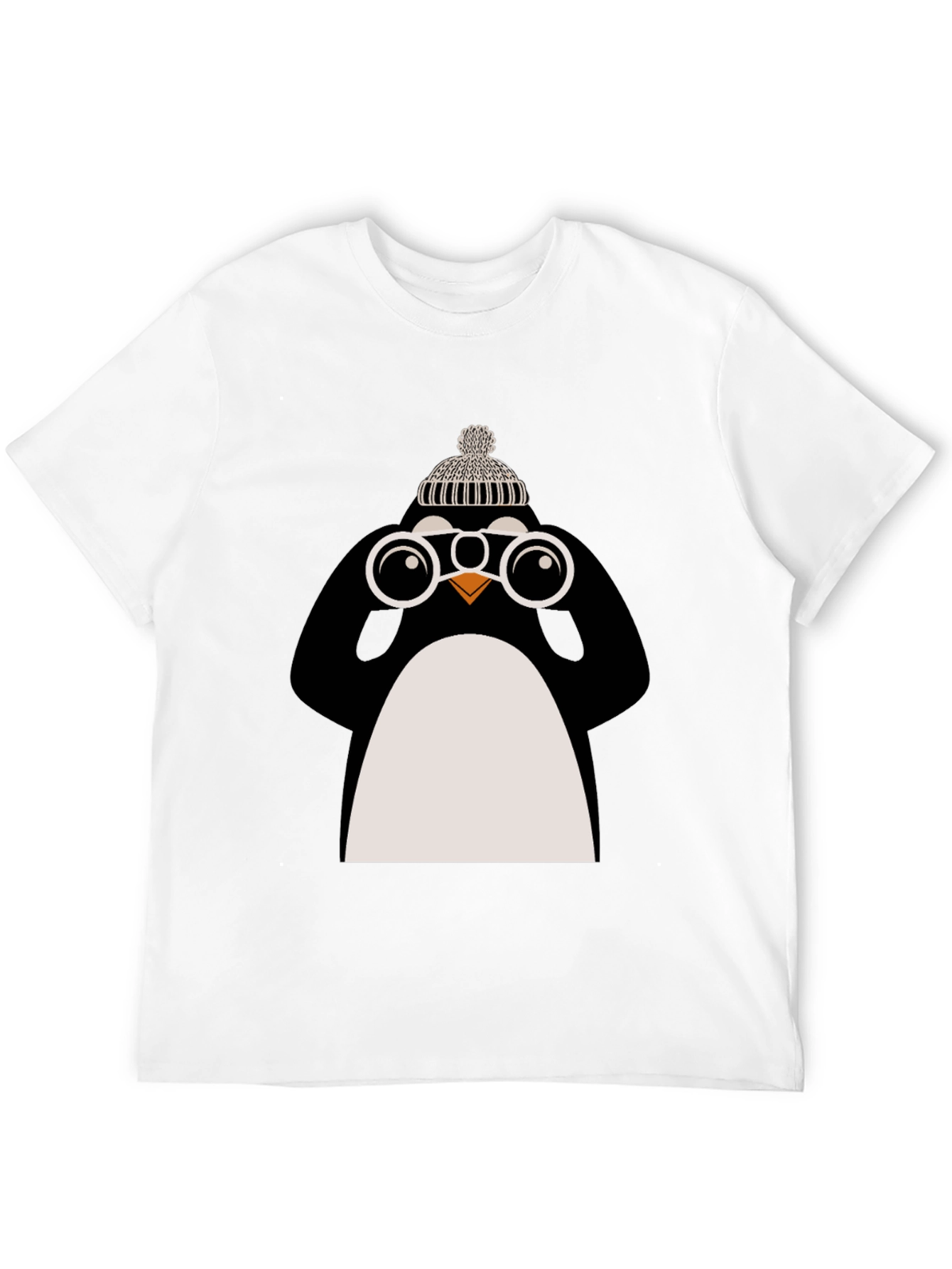Penguin with Binoculars Graphic Tee