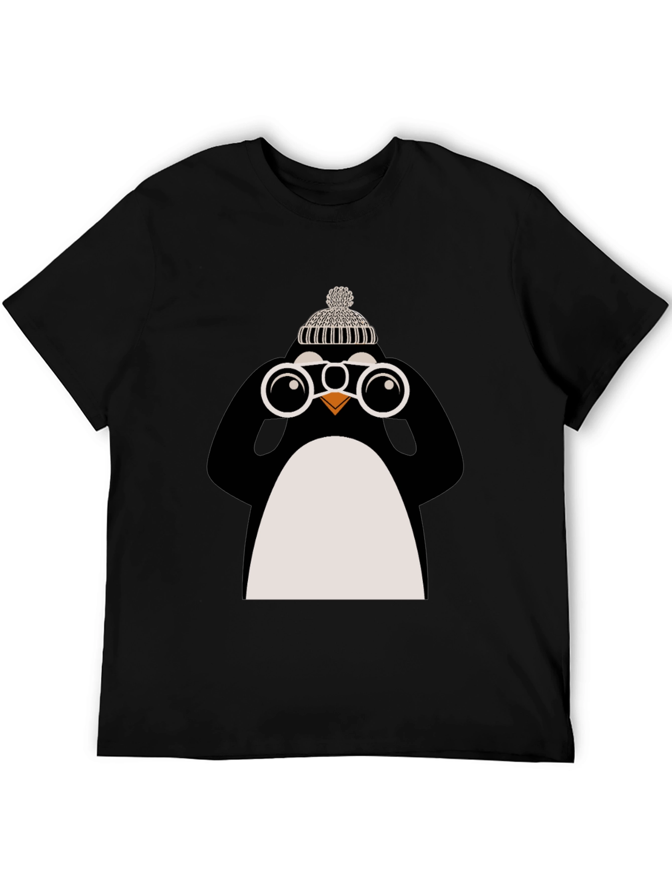 Penguin with Binoculars Graphic Tee