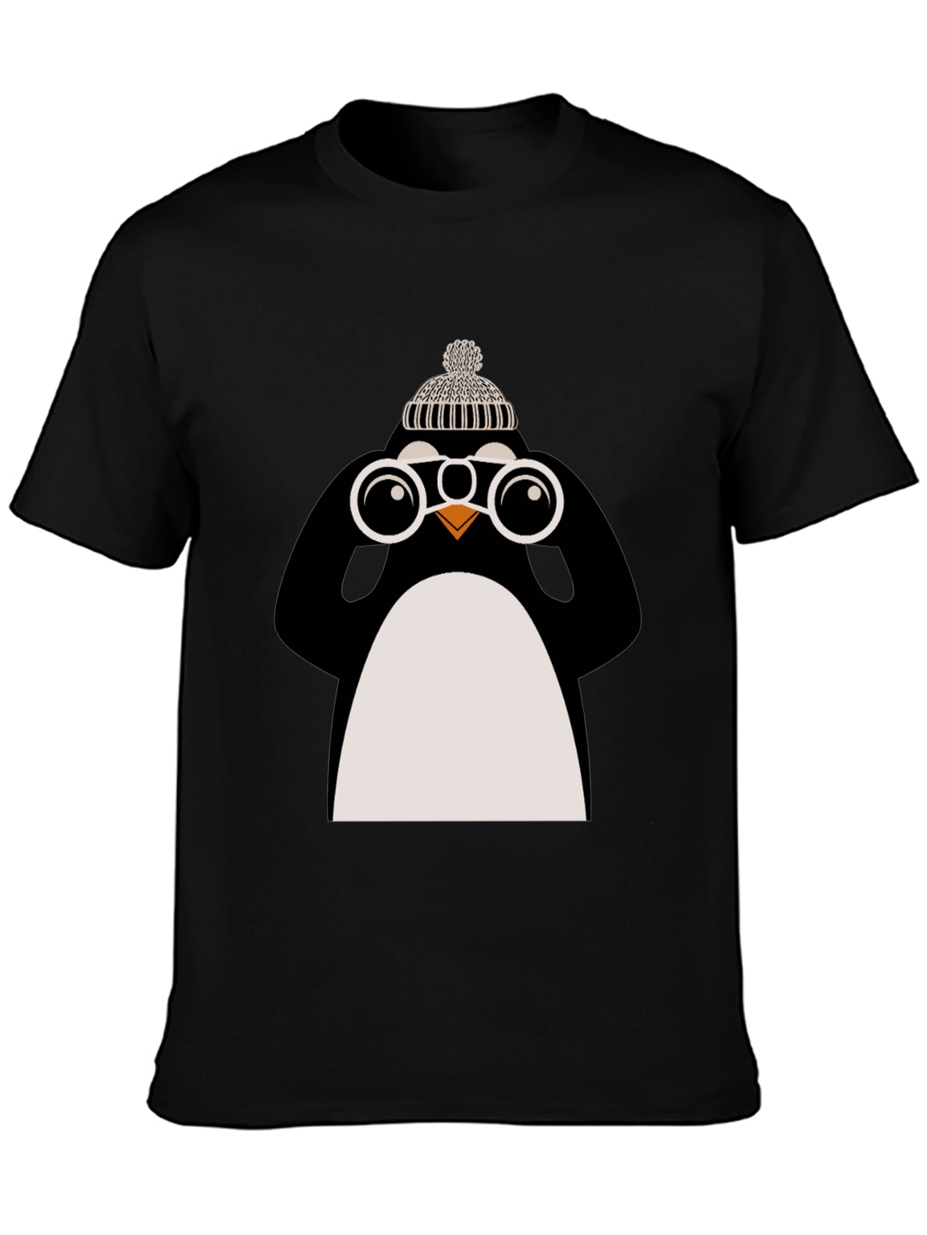 Penguin with Binoculars Graphic Tee