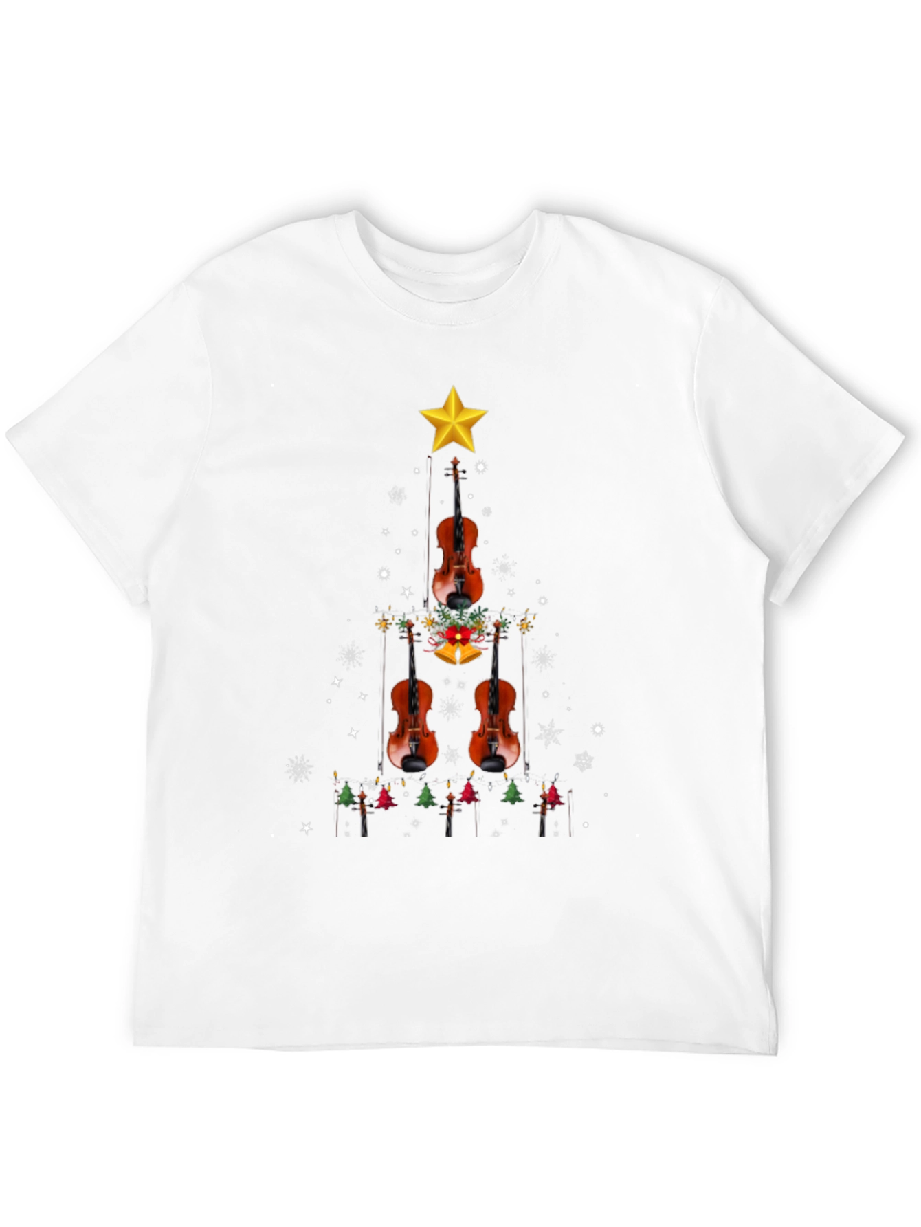 Violin Christmas Tree T-Shirt