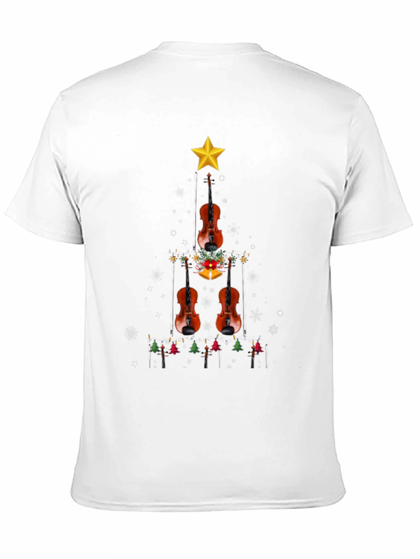 Violin Christmas Tree T-Shirt