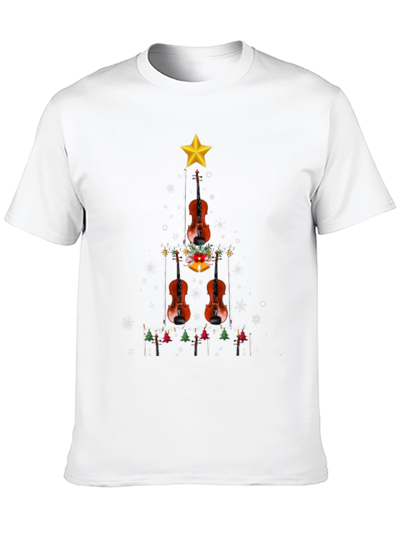 Violin Christmas Tree T-Shirt