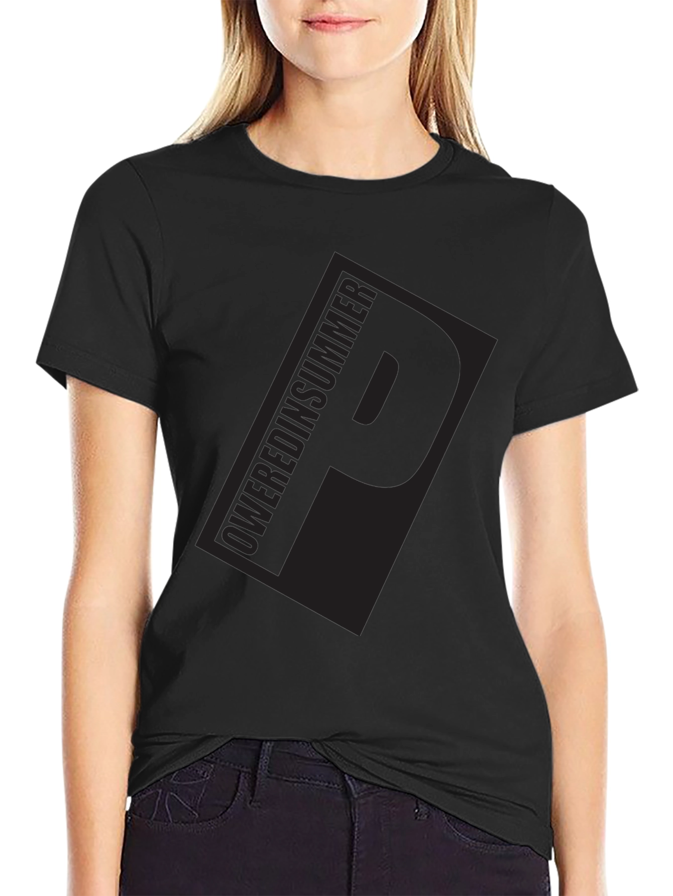 Mens Black Graphic T-Shirt