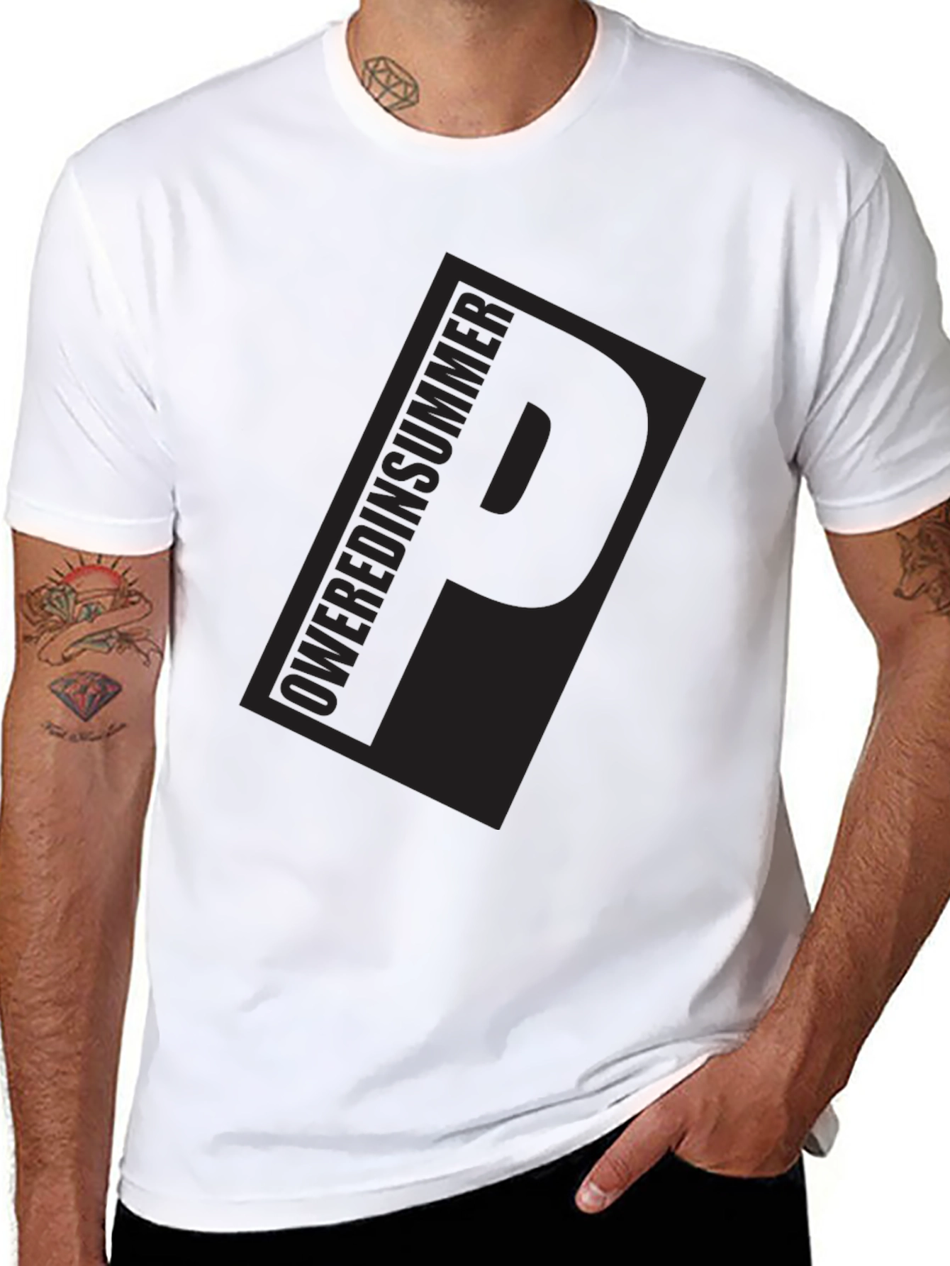 Mens Black Graphic T-Shirt