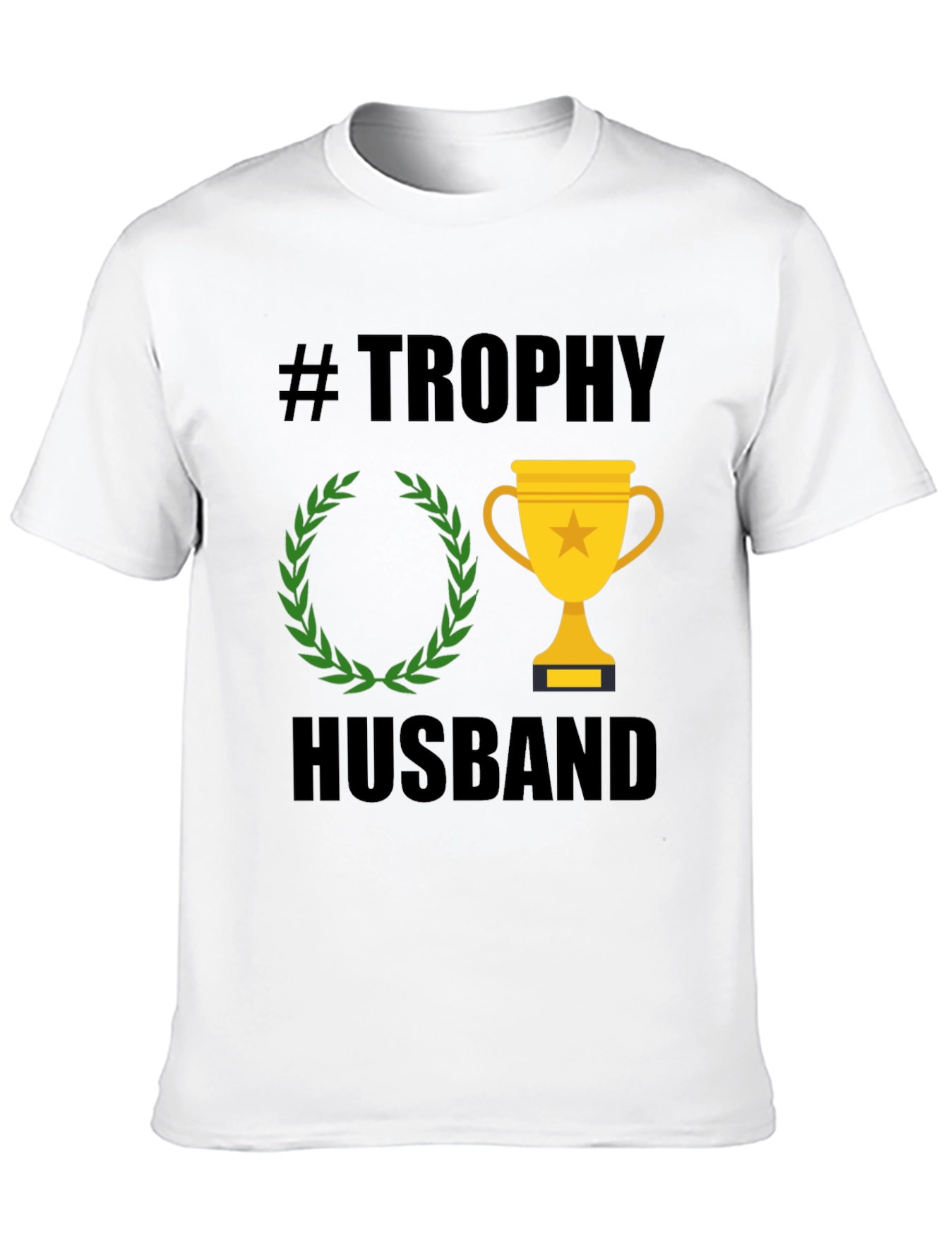 Trophy Husband Graphic Tee - Black Cotton T-Shirt