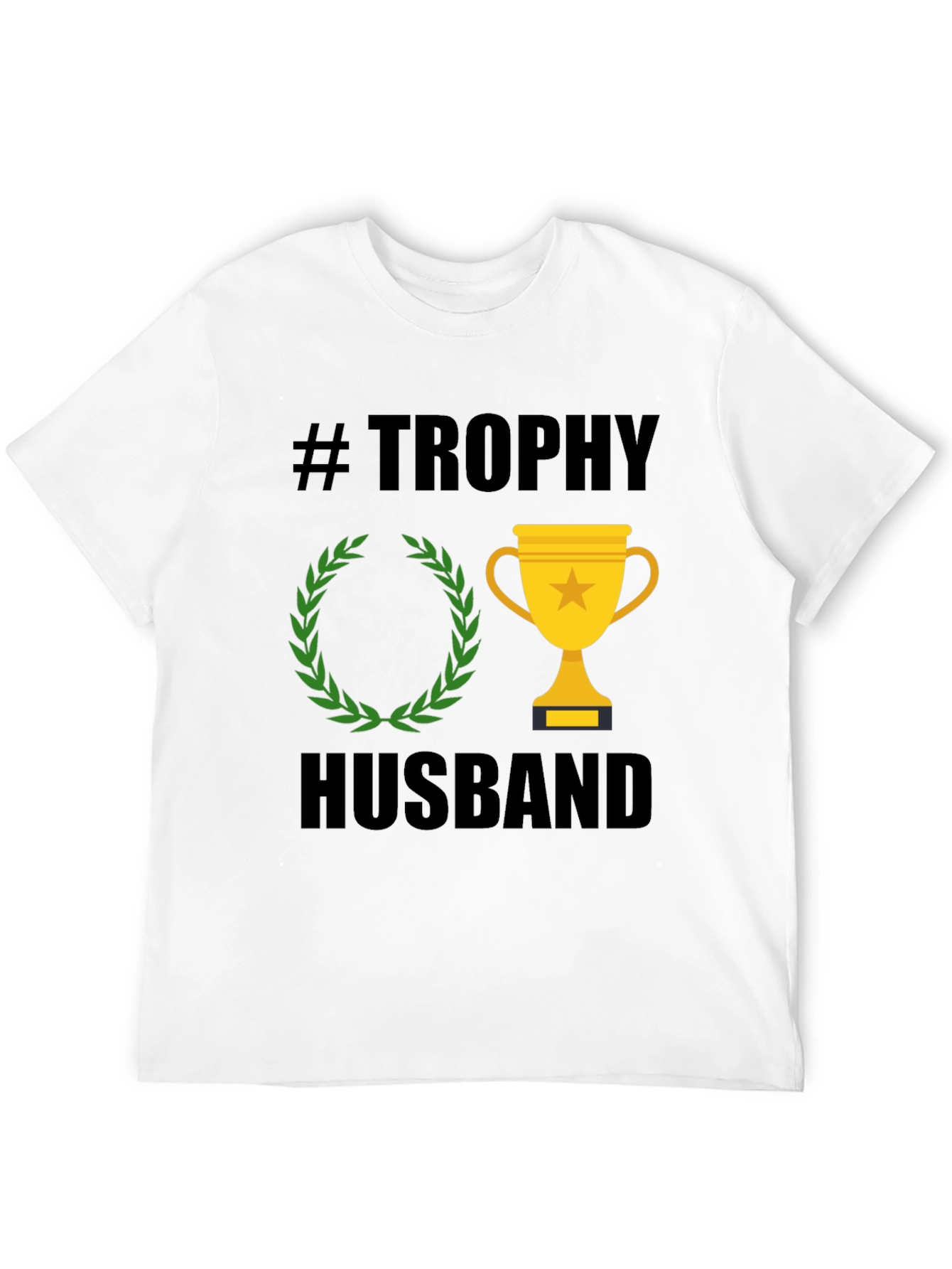 Trophy Husband Graphic Tee - Black Cotton T-Shirt