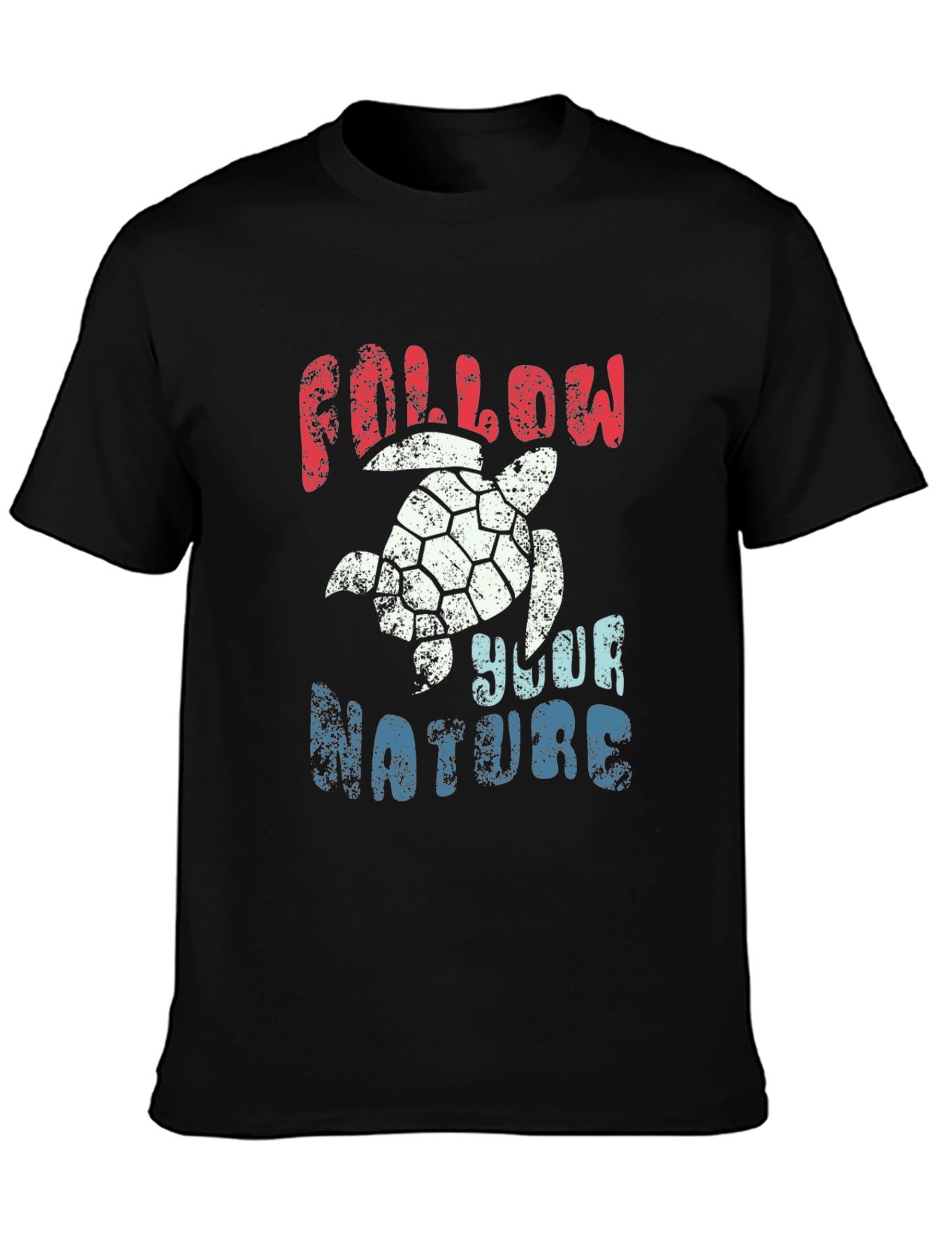 Follow Your Nature Turtle Graphic T-Shirt