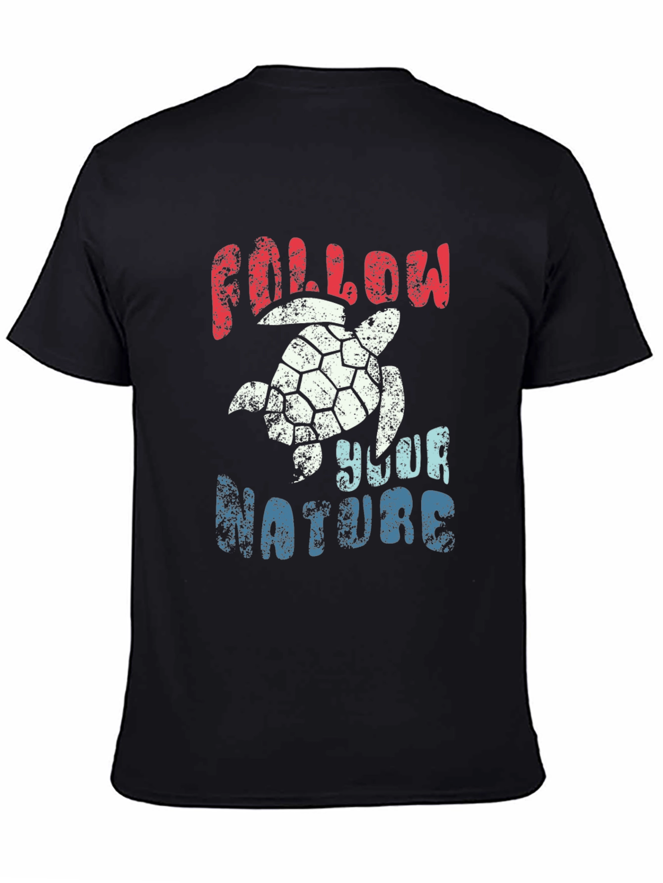 Follow Your Nature Turtle Graphic T-Shirt