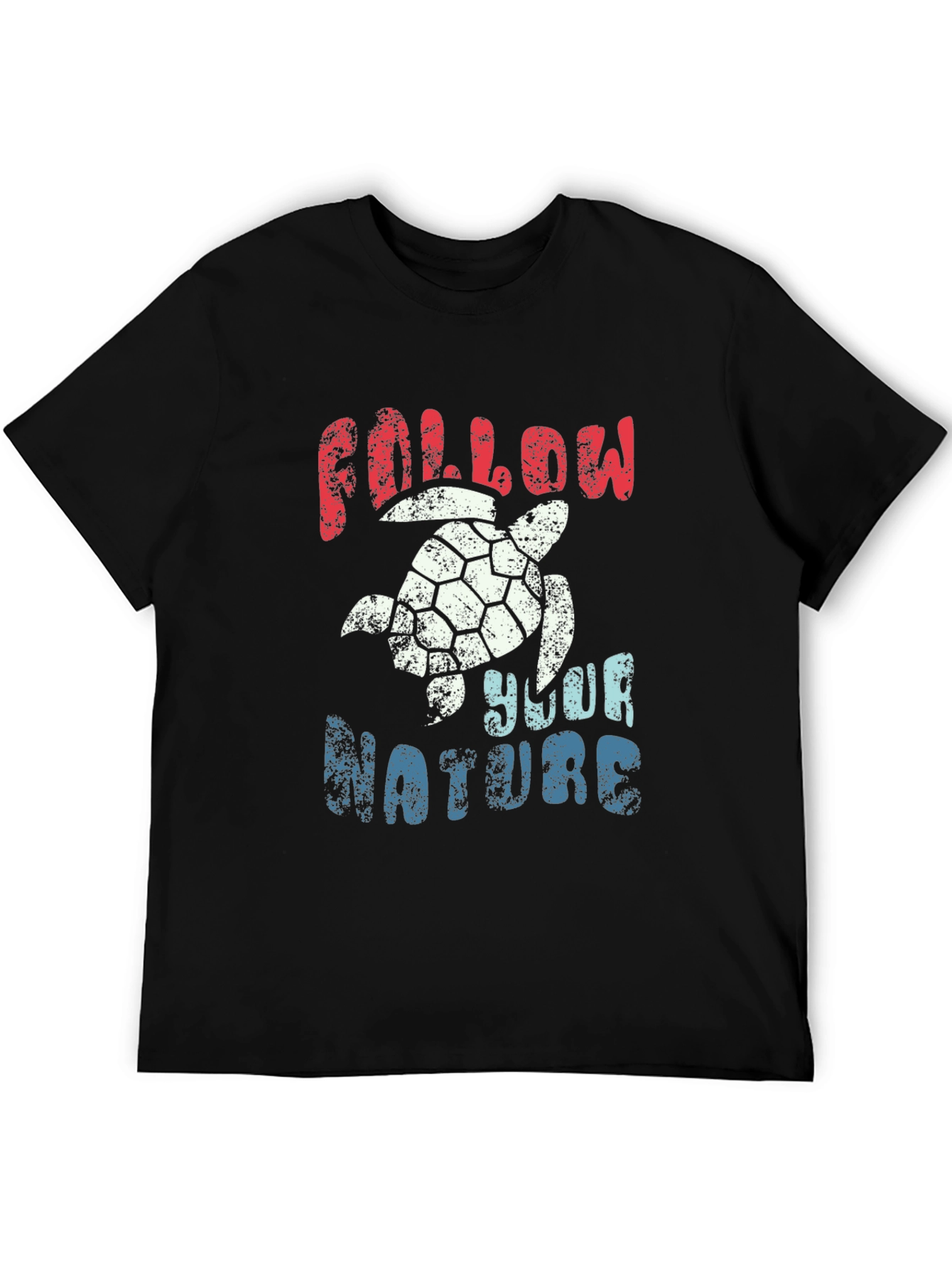 Follow Your Nature Turtle Graphic T-Shirt