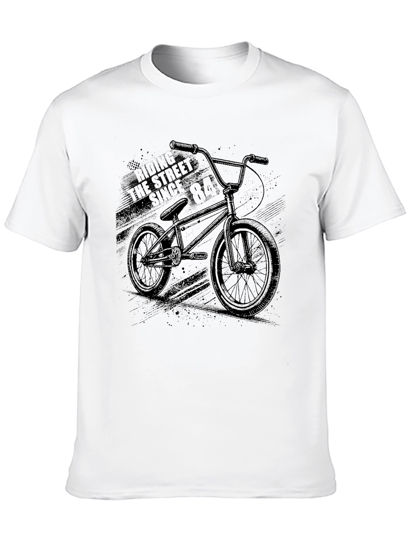 Black BMX Bike Graphic Tee