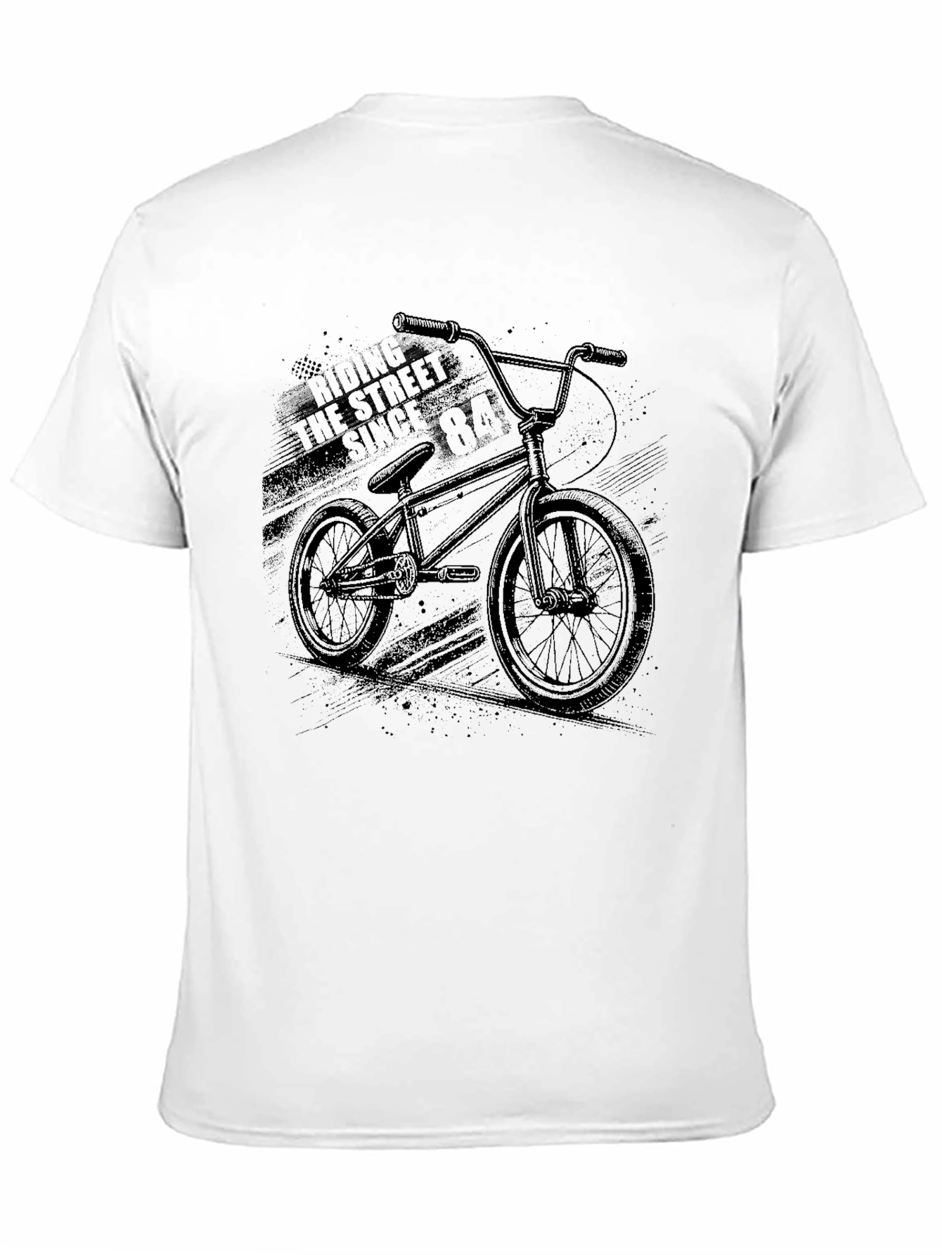 Black BMX Bike Graphic Tee
