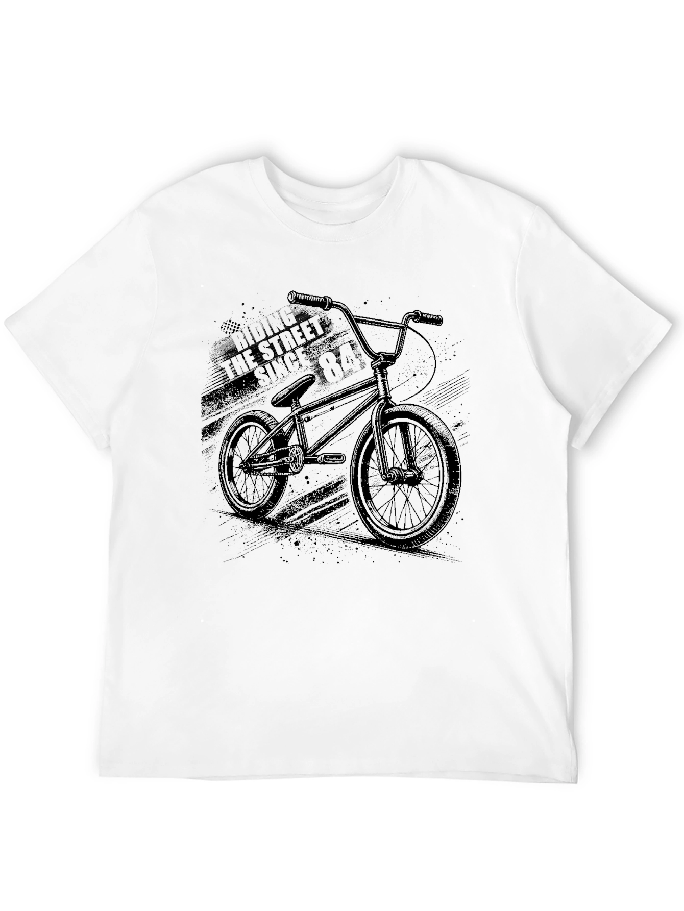 Black BMX Bike Graphic Tee