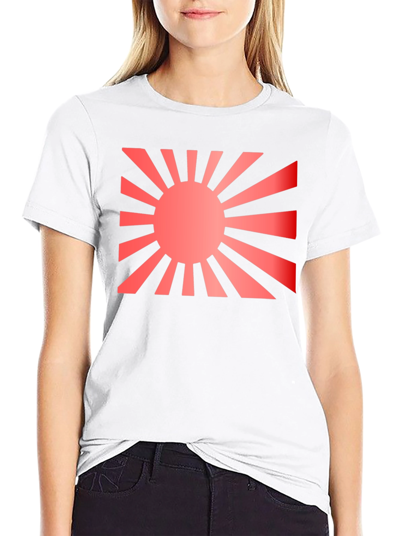 Rising Sun Graphic Black T-Shirt