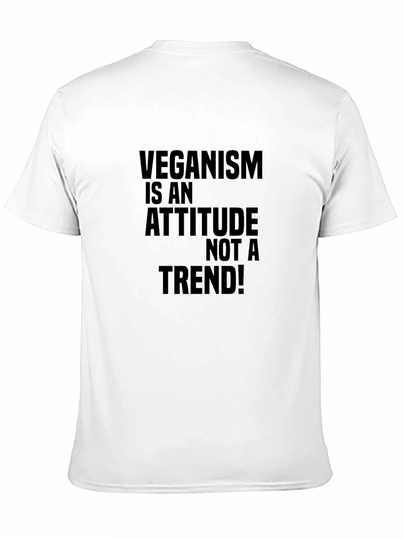 Veganism Attitude Black Graphic Tee