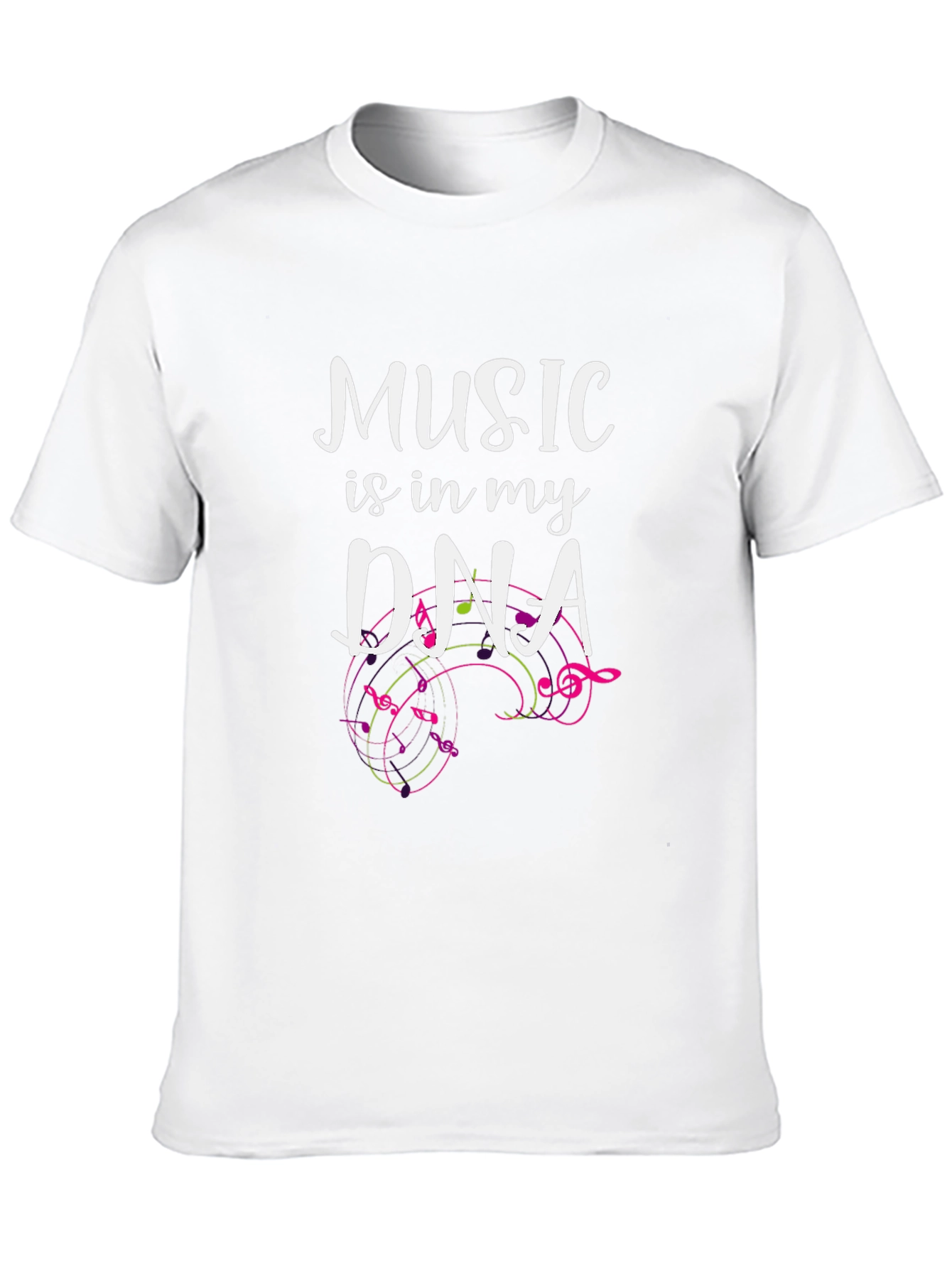Music is in My DNA Black T-Shirt