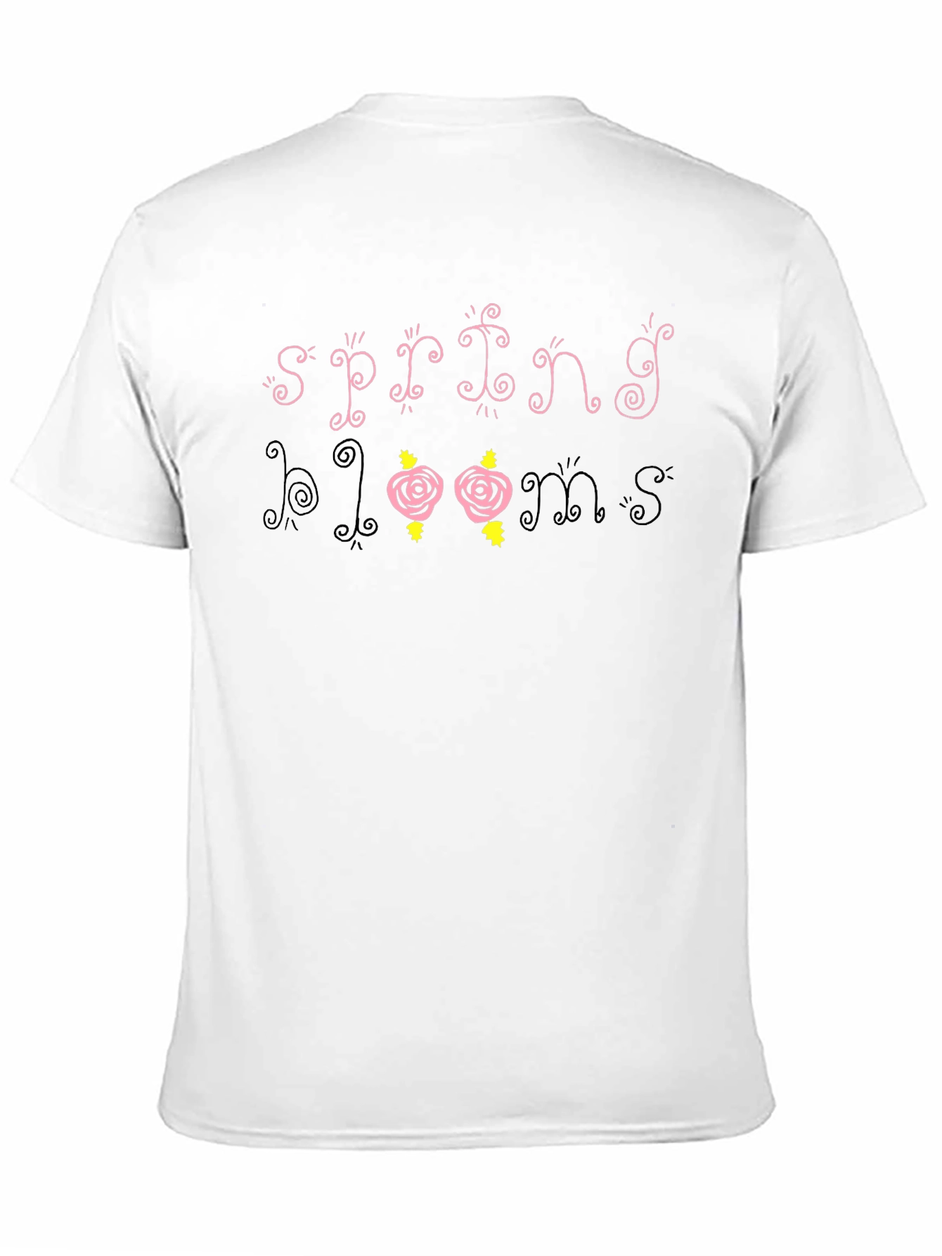 Spring Blooms Graphic Tee - Trendy Floral Design