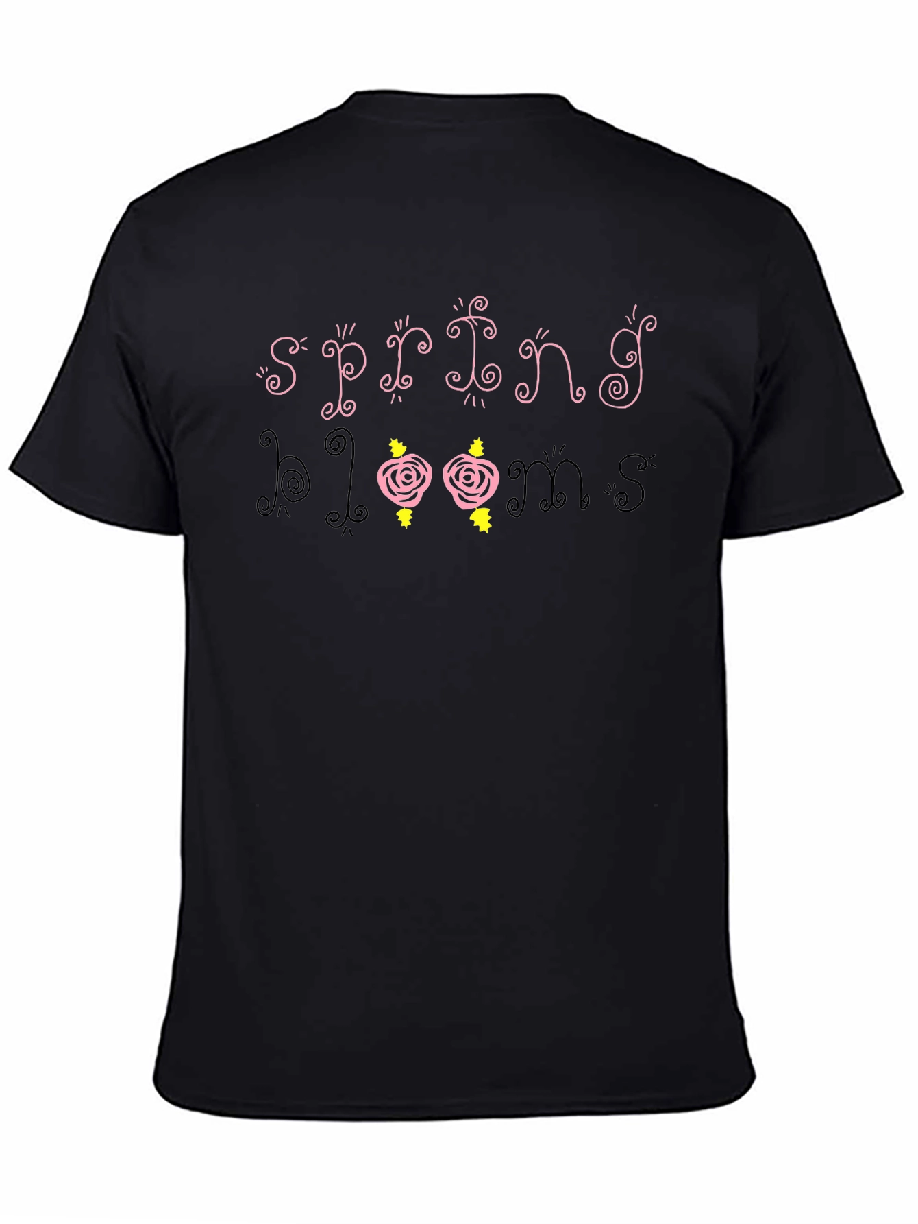 Spring Blooms Graphic Tee - Trendy Floral Design